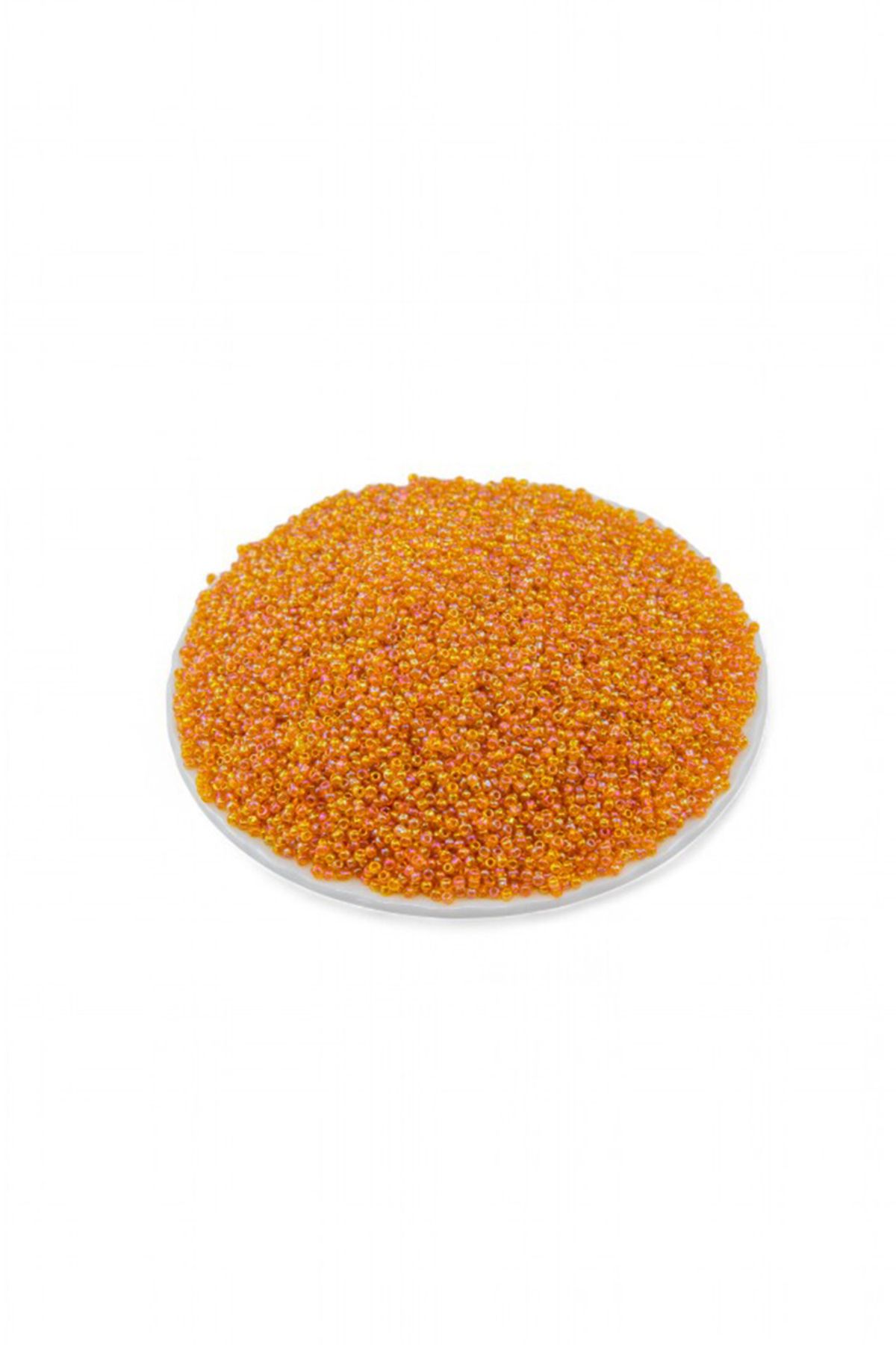 Serhat Aksesuar ve El İşçilik Açık Janjan Turuncu (11/0) 2 mm Kum Boncuğu 100 gr