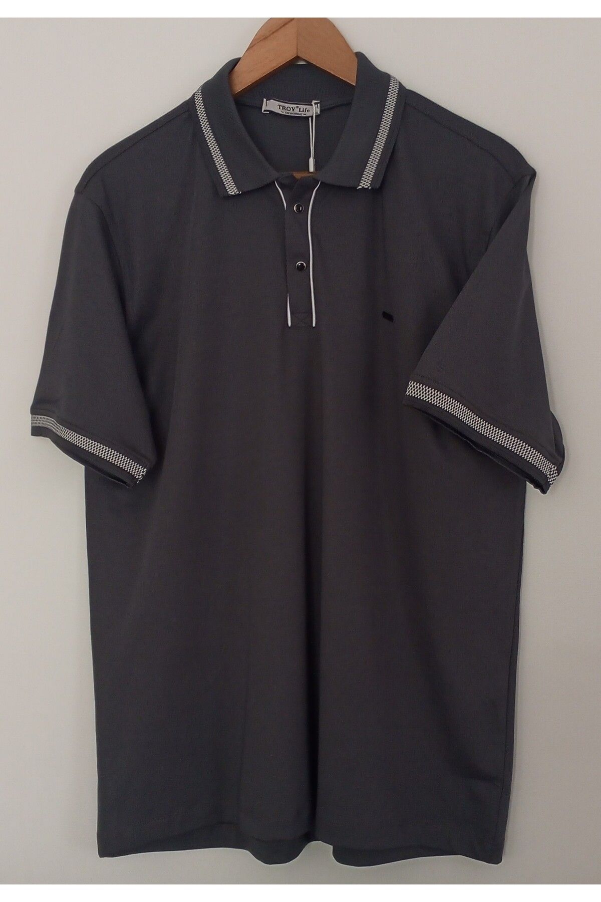 TROYLİFE Erkek Polo Yaka Kısa Kollu Canlı Renkli T-shirt