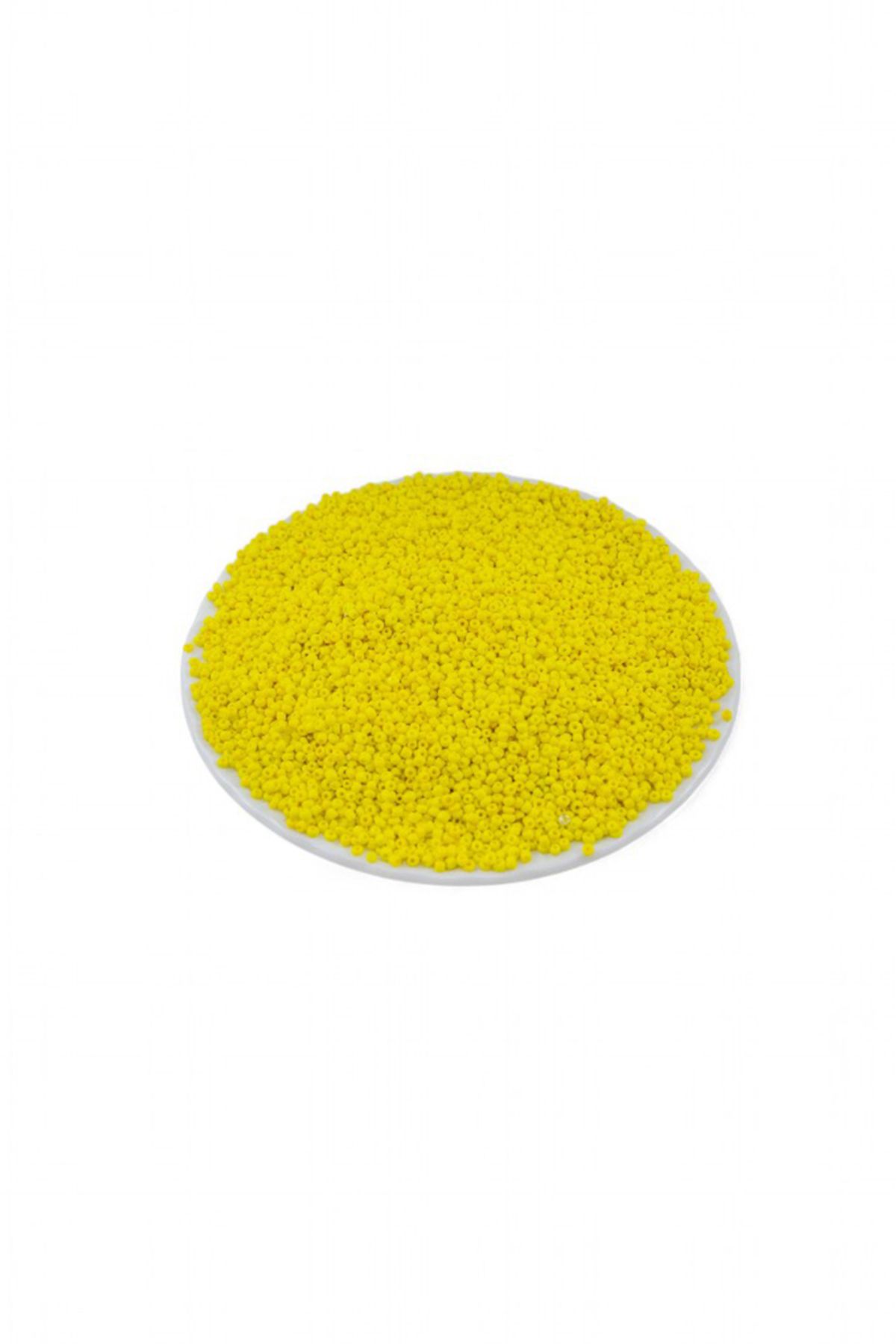 Serhat Aksesuar ve El İşçilik Mat Sarı (11/0) 2 mm Kum Boncuğu 100 gr