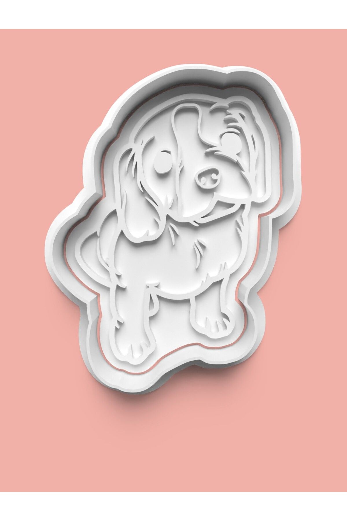 AKTASTORE Cavalier King Charles Spaniel Köpek Figürü Kurabiye Kalıbı Ve Şeker Hamuru Kalıbı