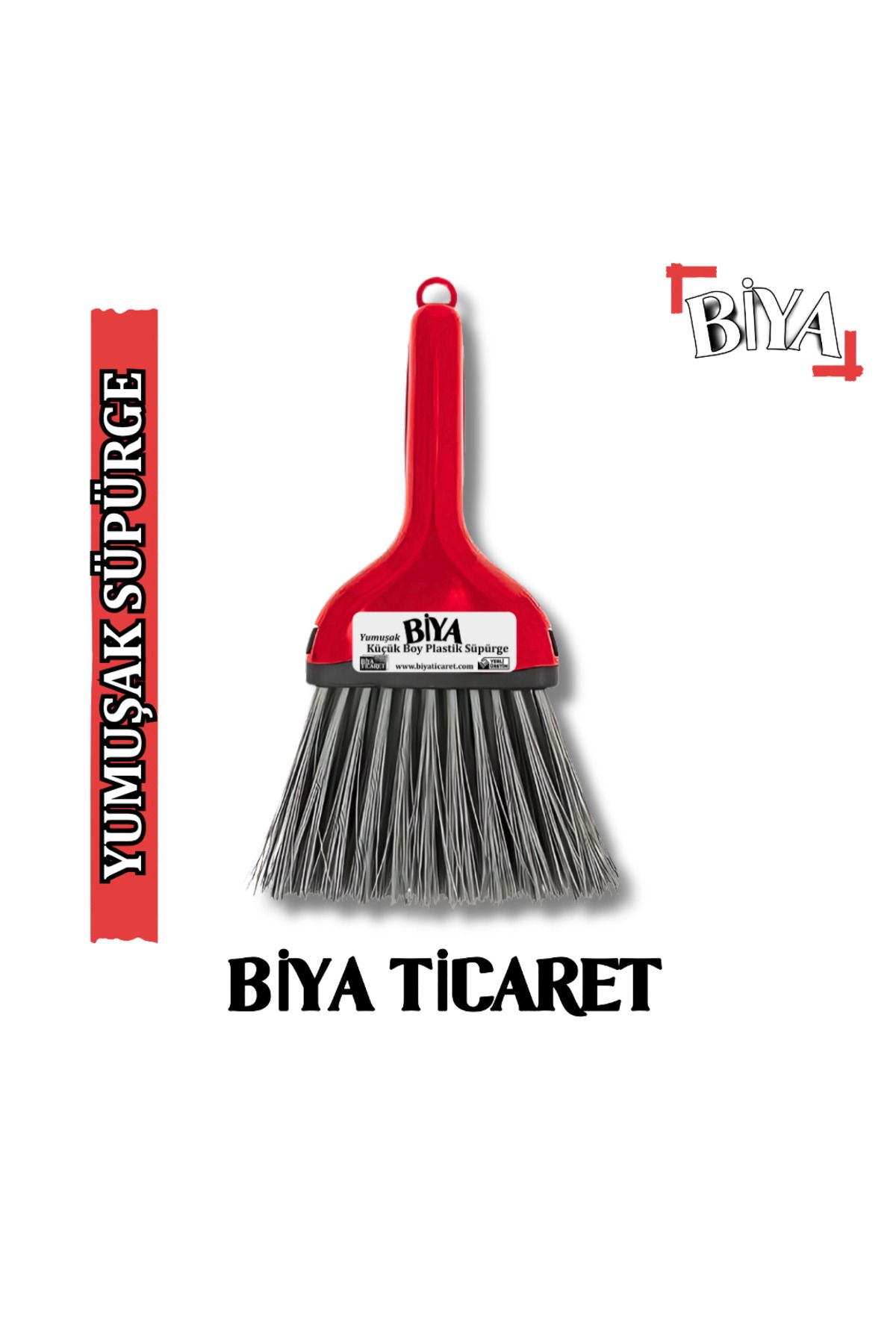 BİYA Küçük Plastik Süpürge - Yumuşak