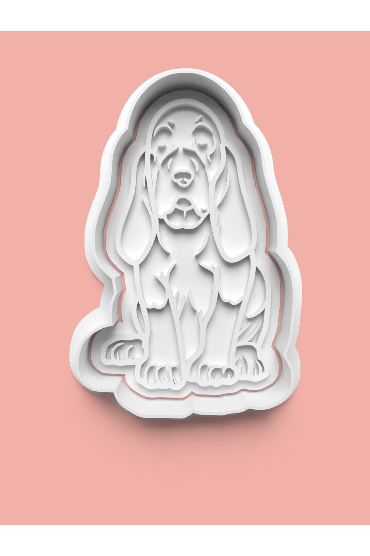 AKTASTORE Bloodhound Köpek Figürü Kurabiye Kalıbı Ve Şeker Hamuru Kalıbı
