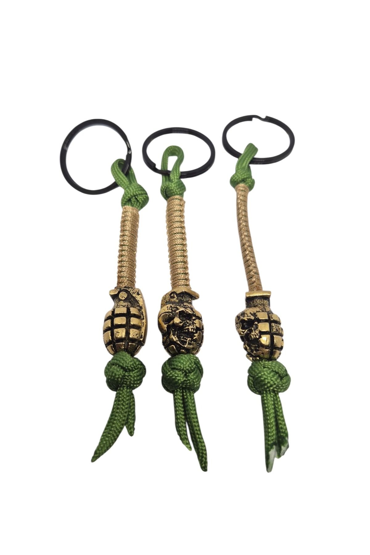 moonparacord Paracord Skull Bomba Anahtarlık