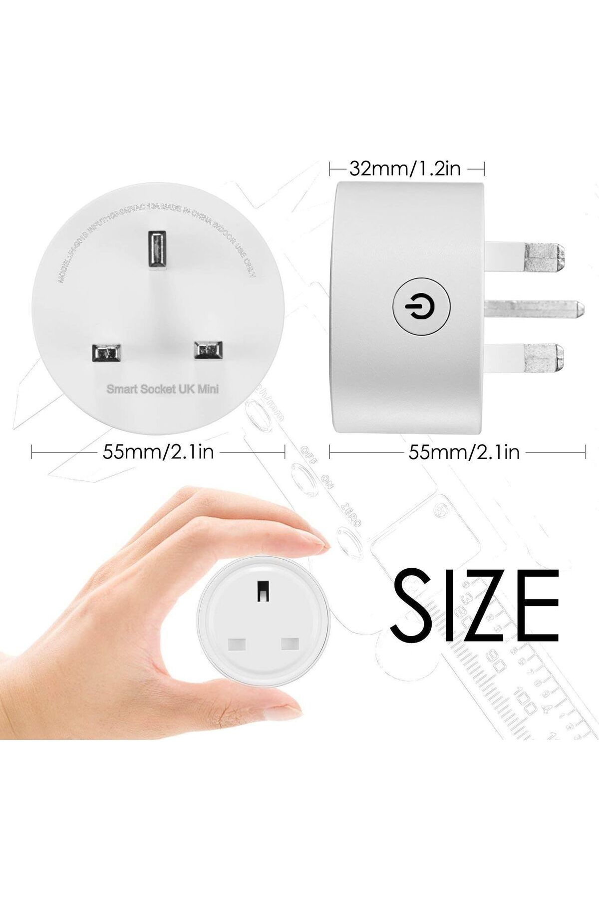 Other-Smart WiFi Plug Compatible with Alexa/Echo, Google Home/Assistant (White) 9