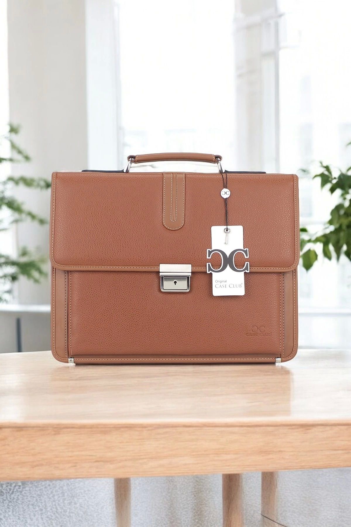 TB Terzi Bey Taba Klasik Evrak Model Erkek 15.6 inç Laptop Çantası