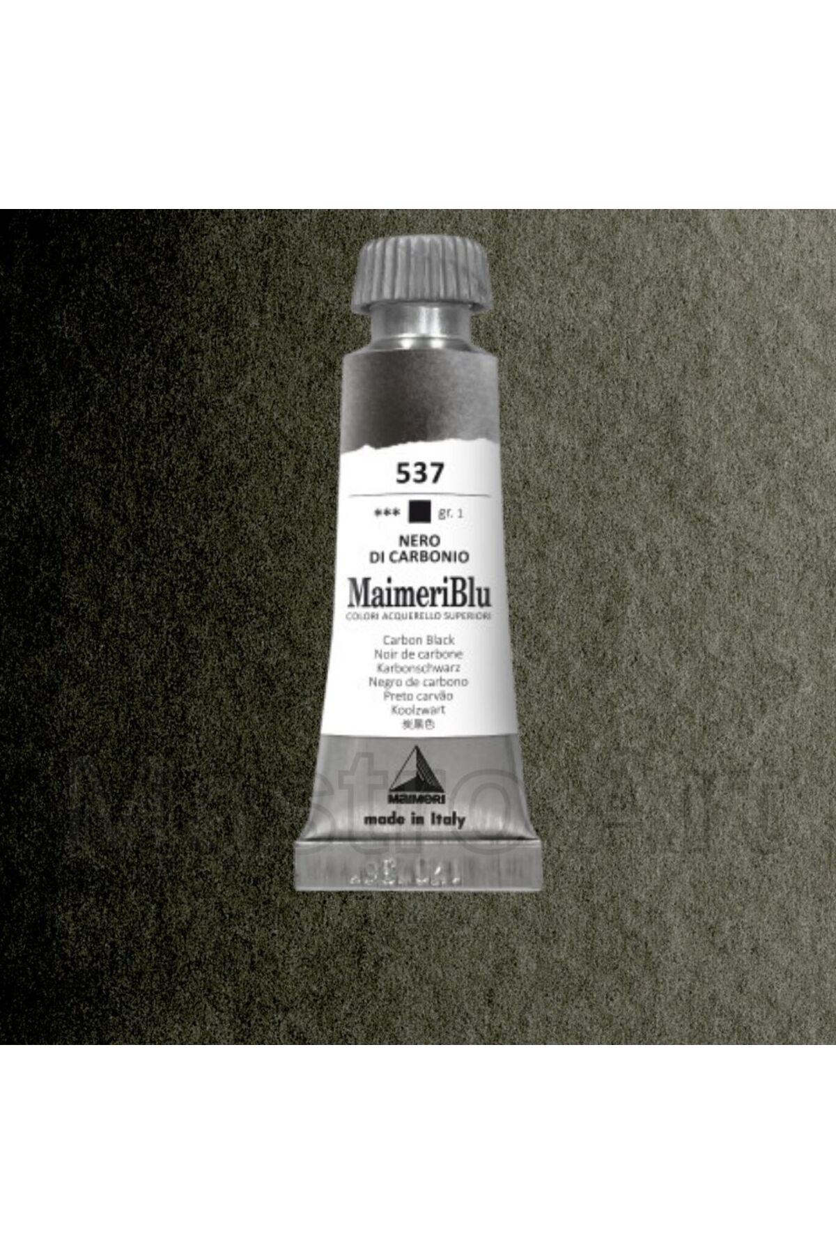 Maimeri Blu Pro Tüp Sulu Boya 12 ml S1 537 Carbon Black