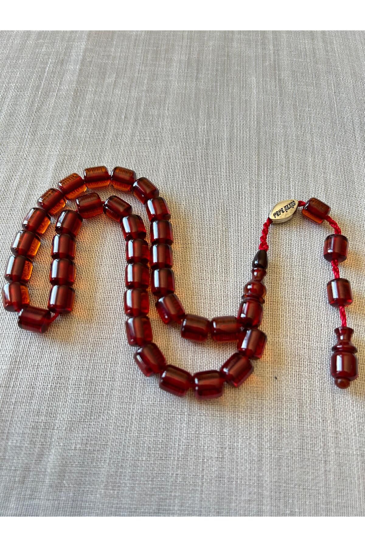 shop Sıkma Kehribar Tesbih Şükrü Baba İmzalı