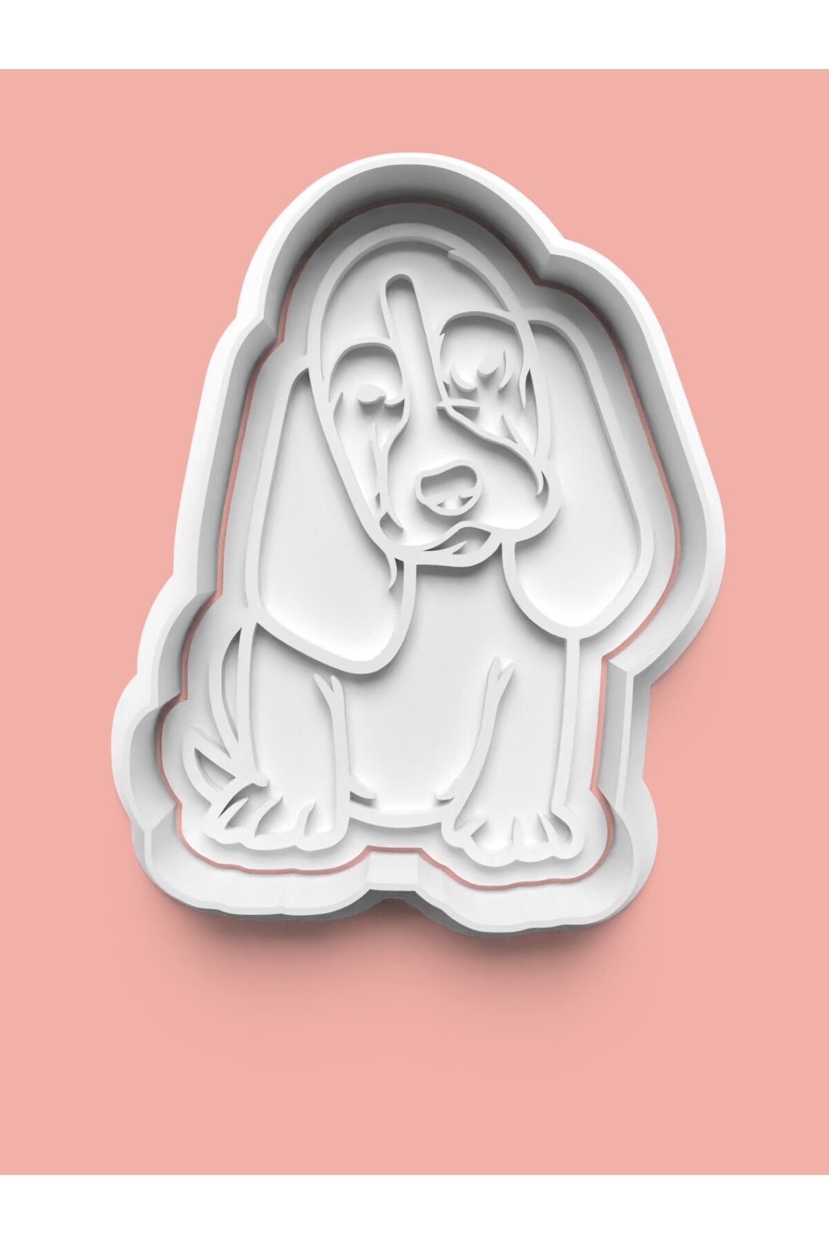 AKTASTORE Basset Hound Köpek Figürü Kurabiye Kalıbı Ve Şeker Hamuru Kalıbı