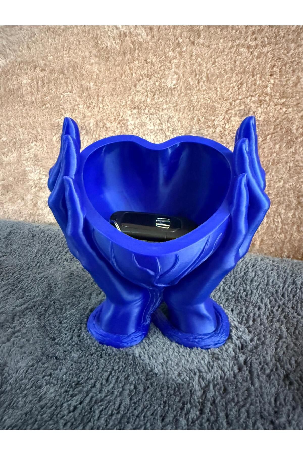 CETOYS 3D DEKORATİF AĞAÇ DESENLİ KALP ELLER VAZO VEYA KAPI GİRİŞİ ANAHTAR VE PARA KASESİ