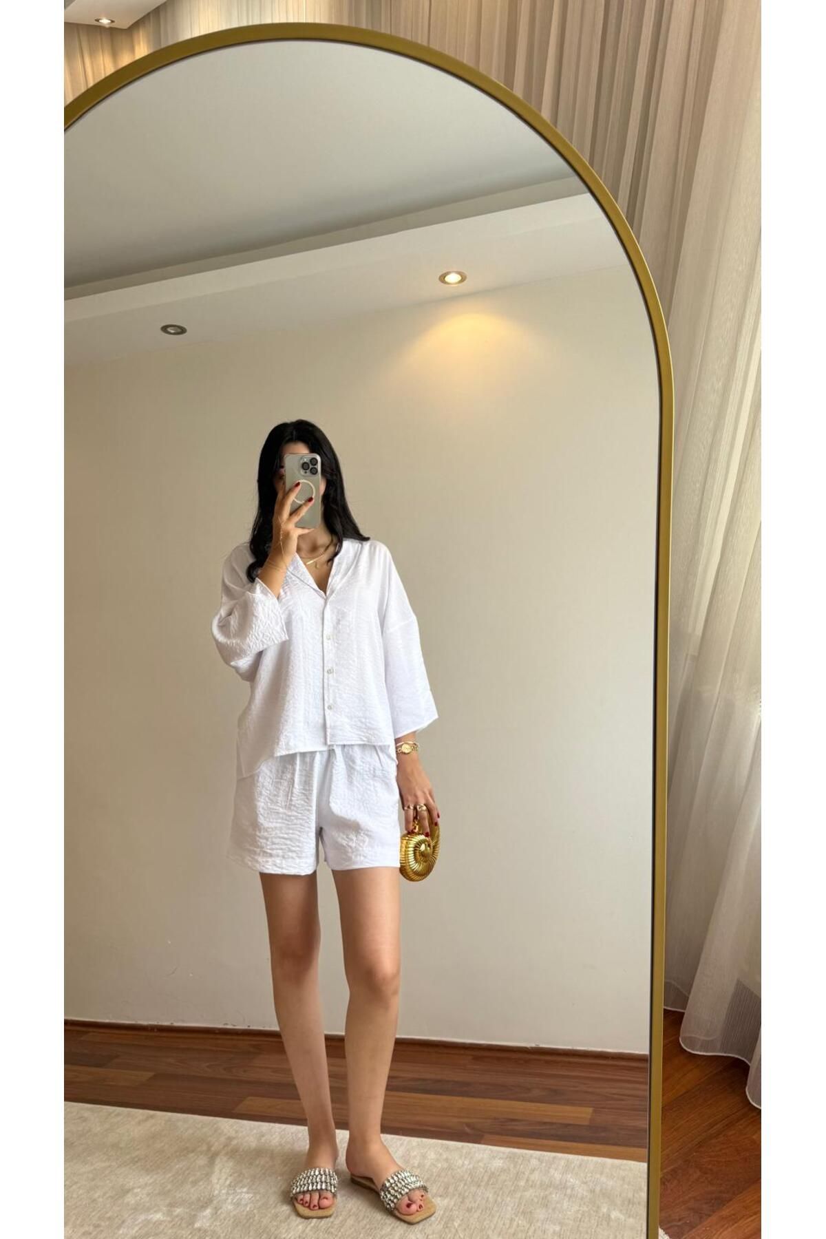 Mihri Atelier Butik BEYAZ AYROBİN TAKIM
