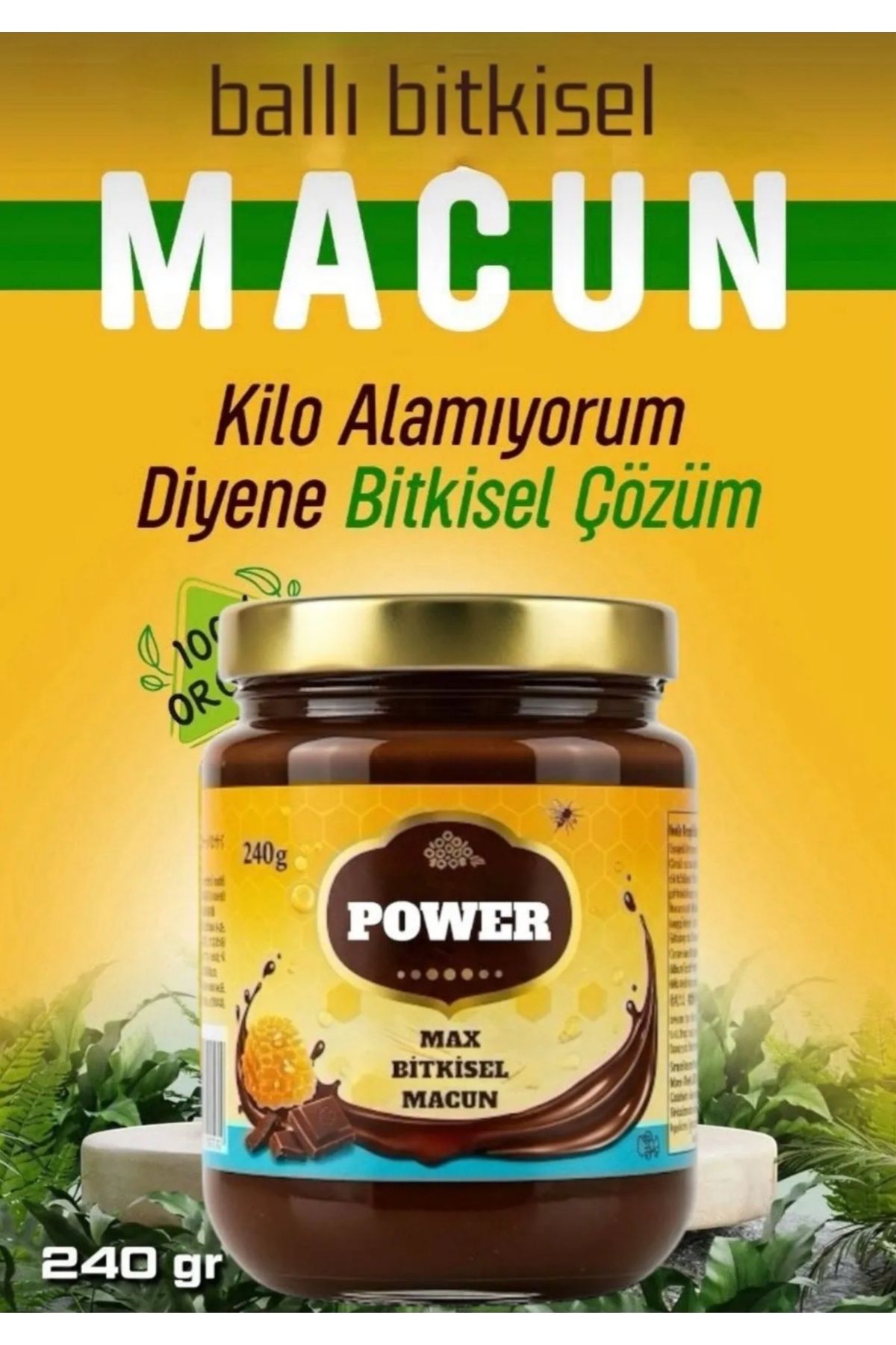POWER Kilo Alma Macunu Takviye Gıda Polen İçerikli 240 gram