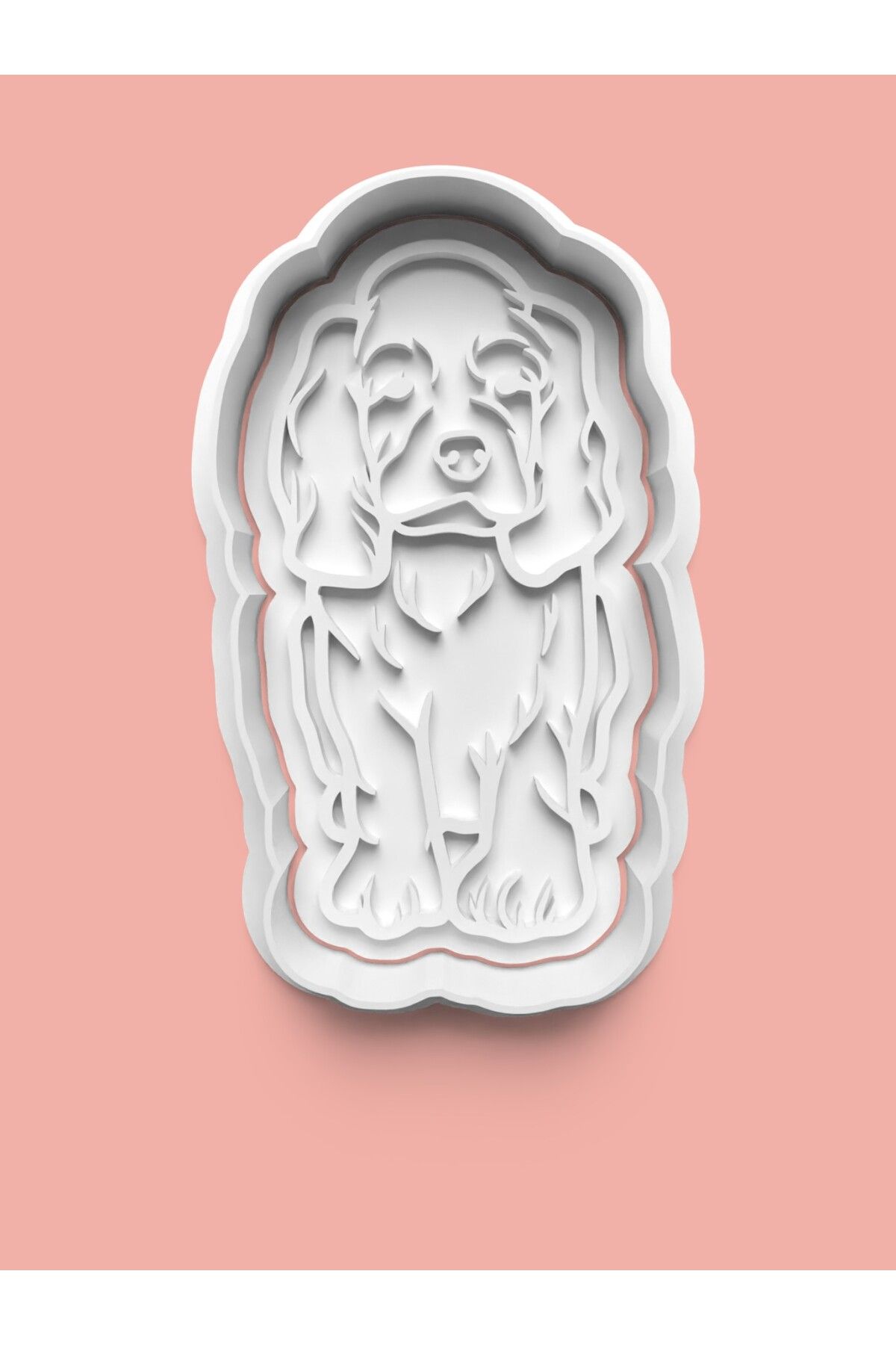 AKTASTORE Cocker Spaniel Köpek Figürü Kurabiye Kalıbı Ve Şeker Hamuru Kalıbı