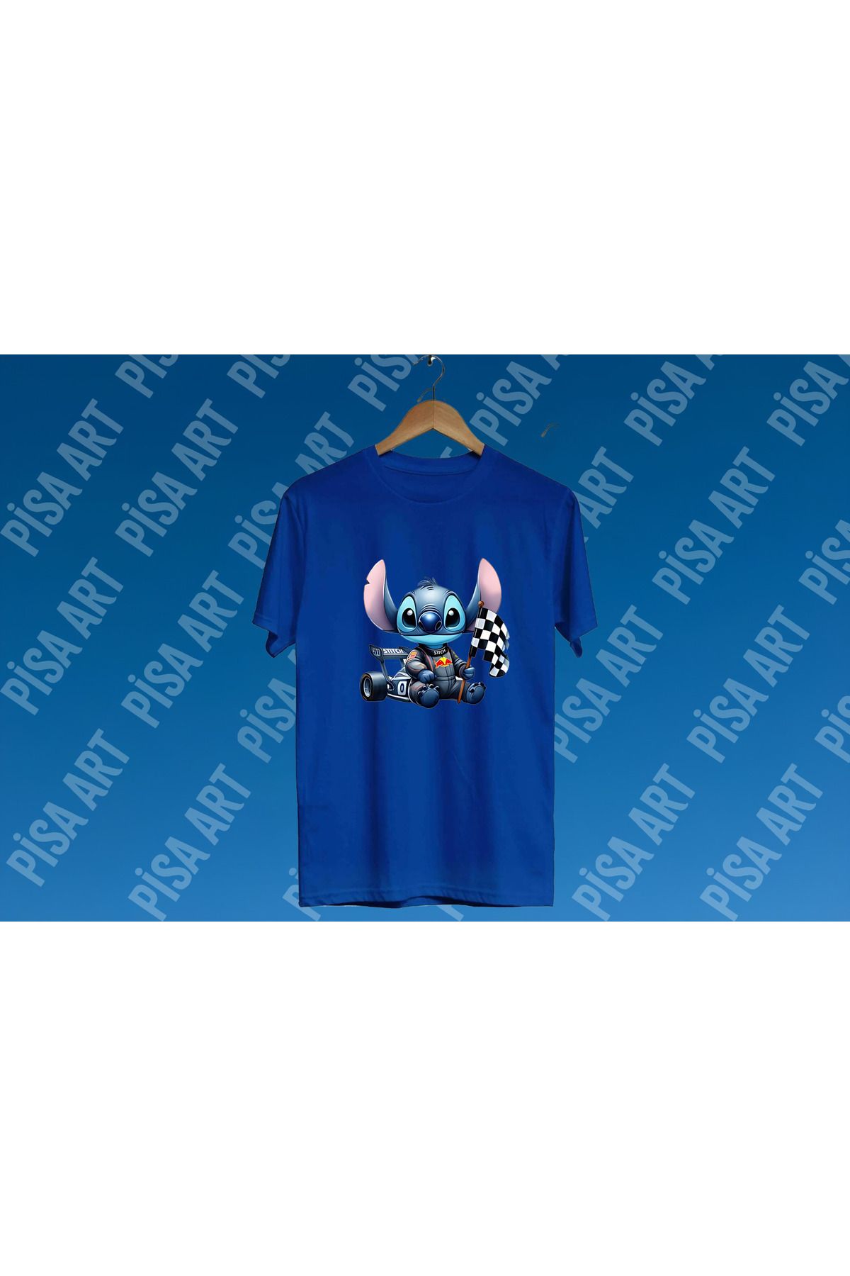 Pisa Art Stitch Formula 1Özel Tasarım Unısex T-Shırt