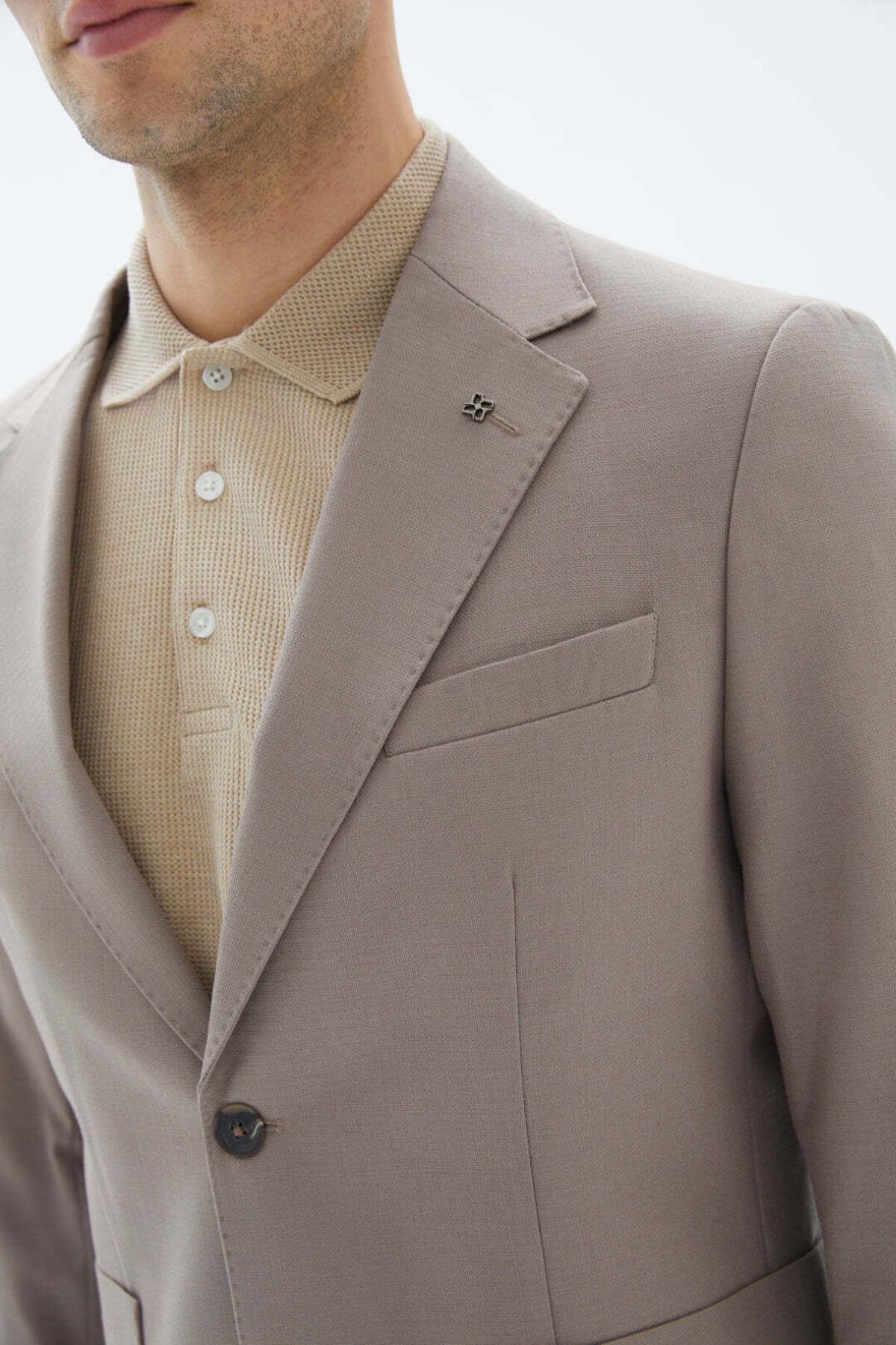 wecre8-Beige Patch Blazer By WECRE8 4