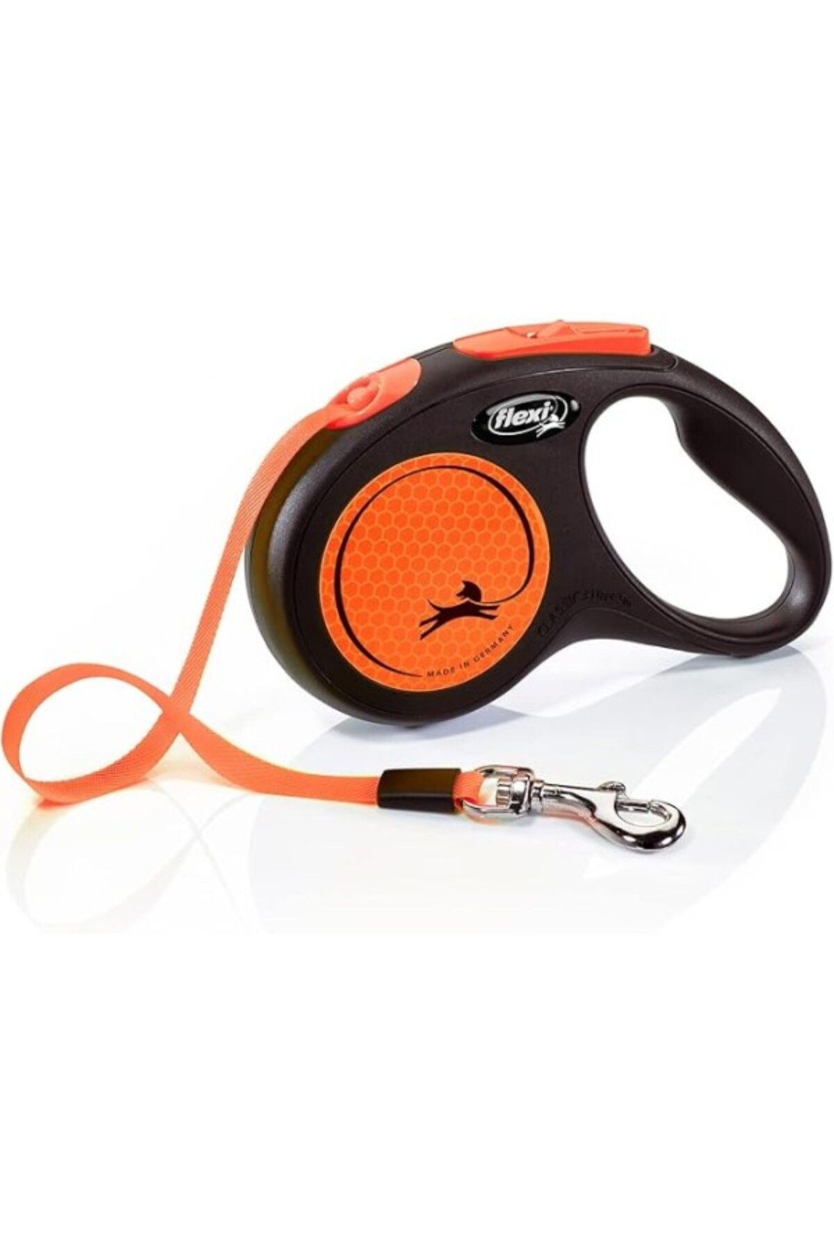 ShopZum Flexi New Neon S Beden Turuncu 5Mt Şerit Tasma