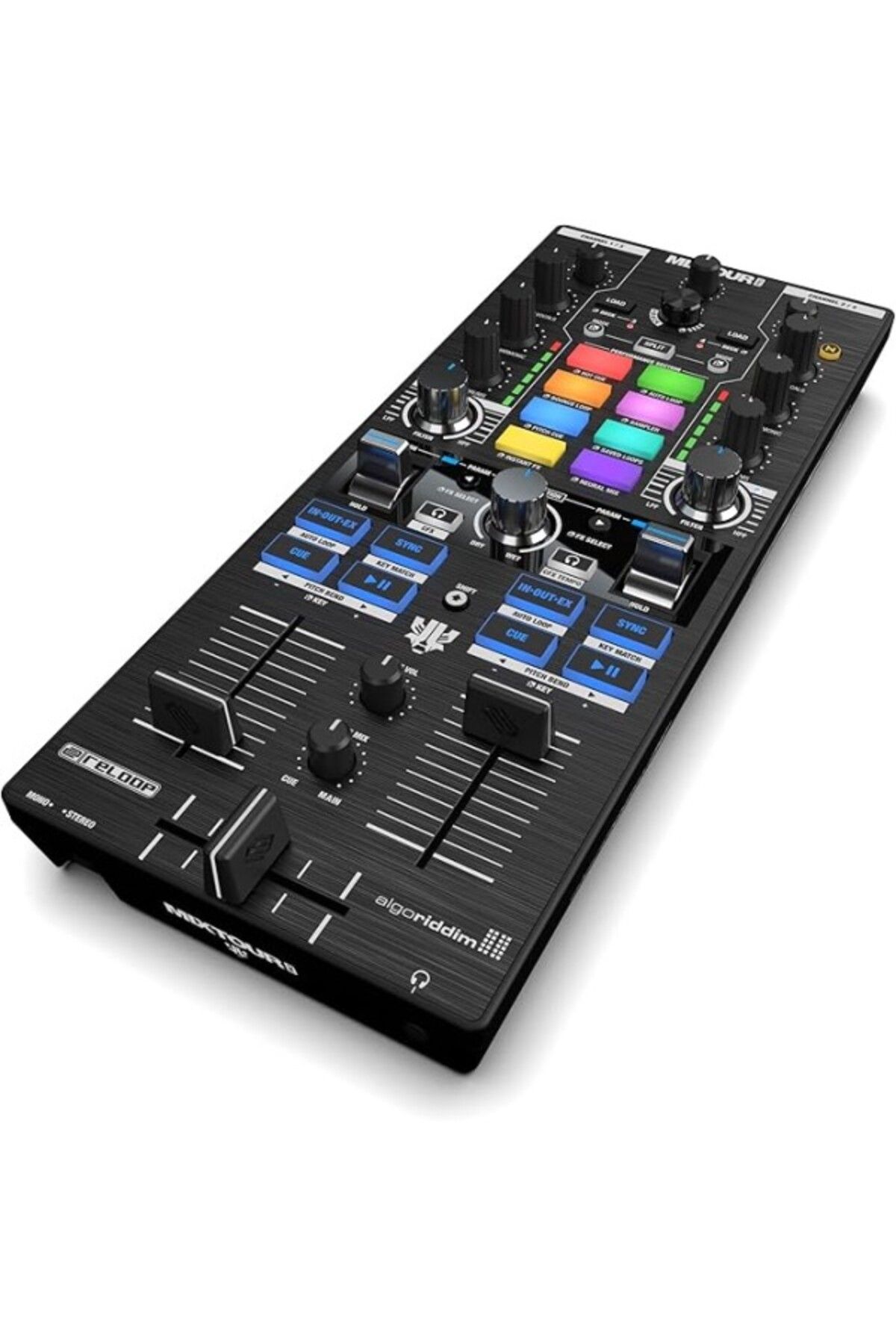 ShopZum Reloop Mixtour Pro | Ultra Taşınabilir Hepsi Bir Arada 4-Deck Usb-C Ses Kartlı Dj
