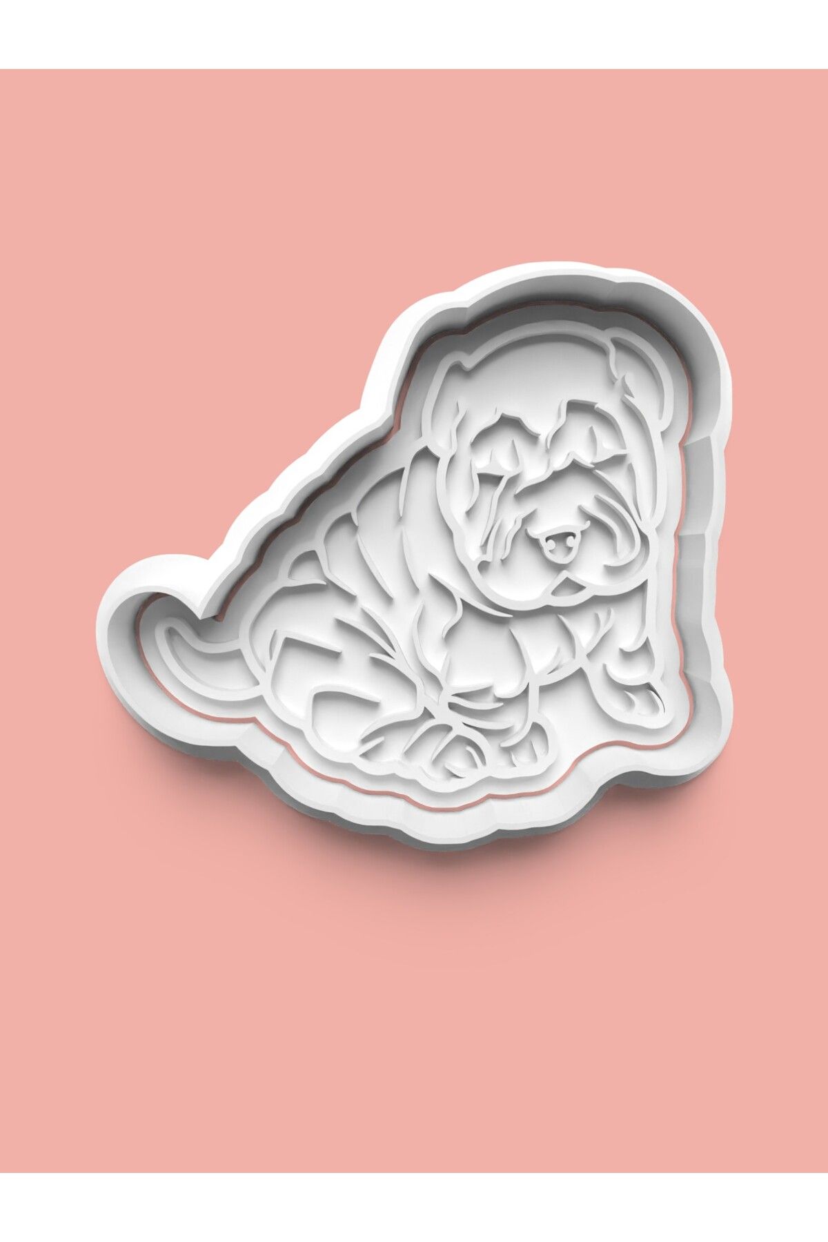 AKTASTORE Shar Pei Köpek Figürü Kurabiye Kalıbı Ve Şeker Hamuru Kalıbı