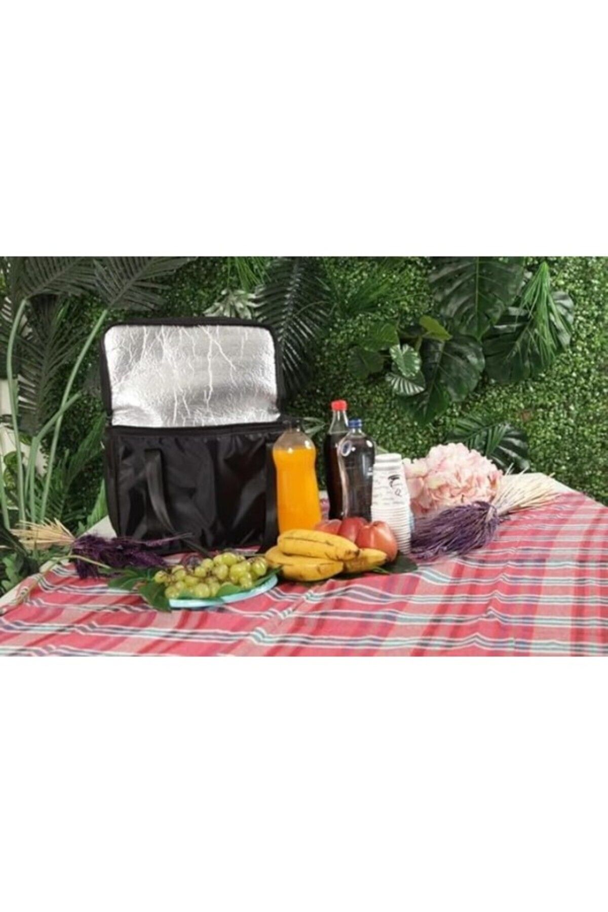 ShopZum Escenay Sıcak Soğuk Tutucu Çanta Termal Kamp Piknik Plajda Paket Servis Çantası Ölçüleri : 40 * 25