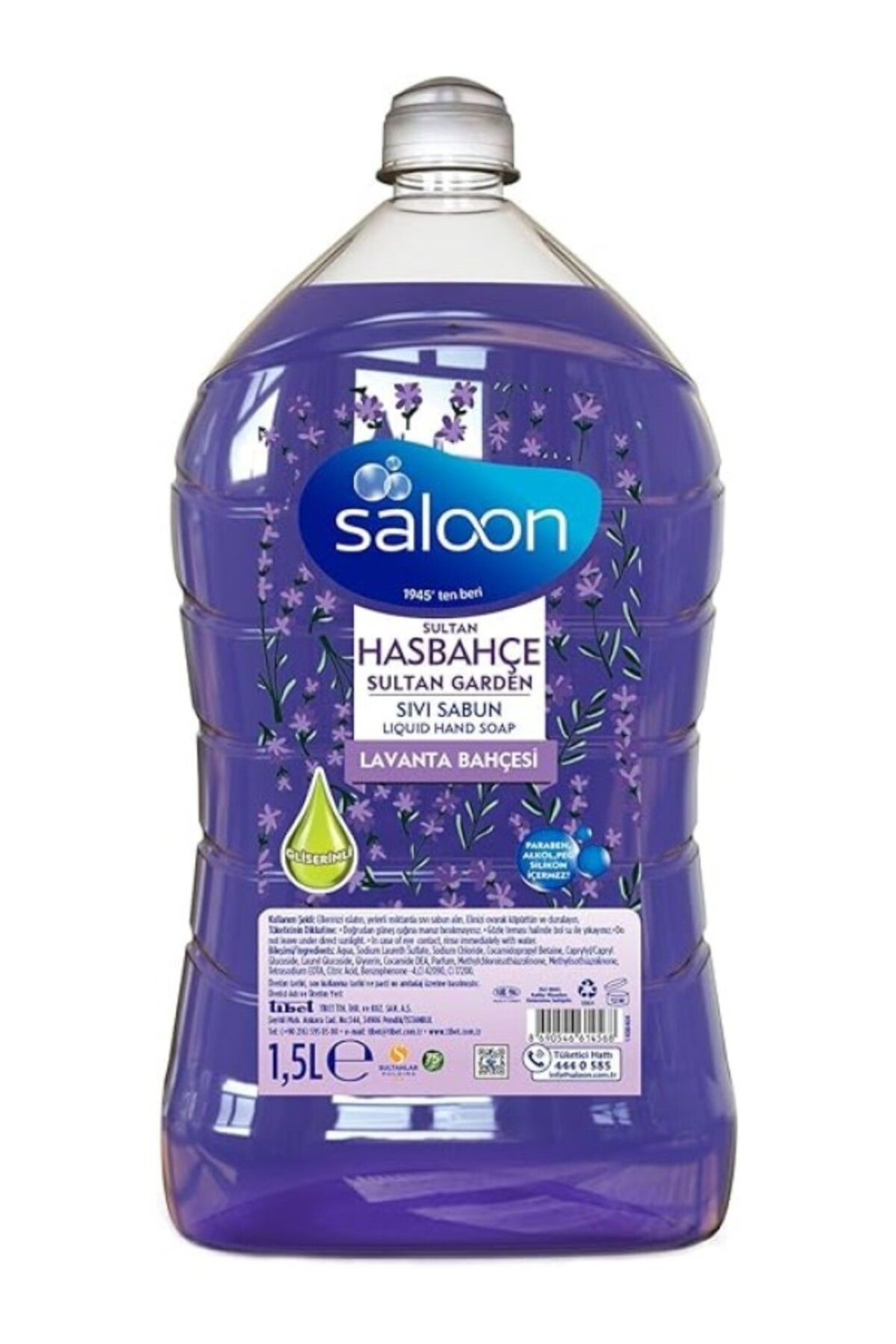 ShopZum Saloon Sıvı Sabun Has Bahçe 1.5 L