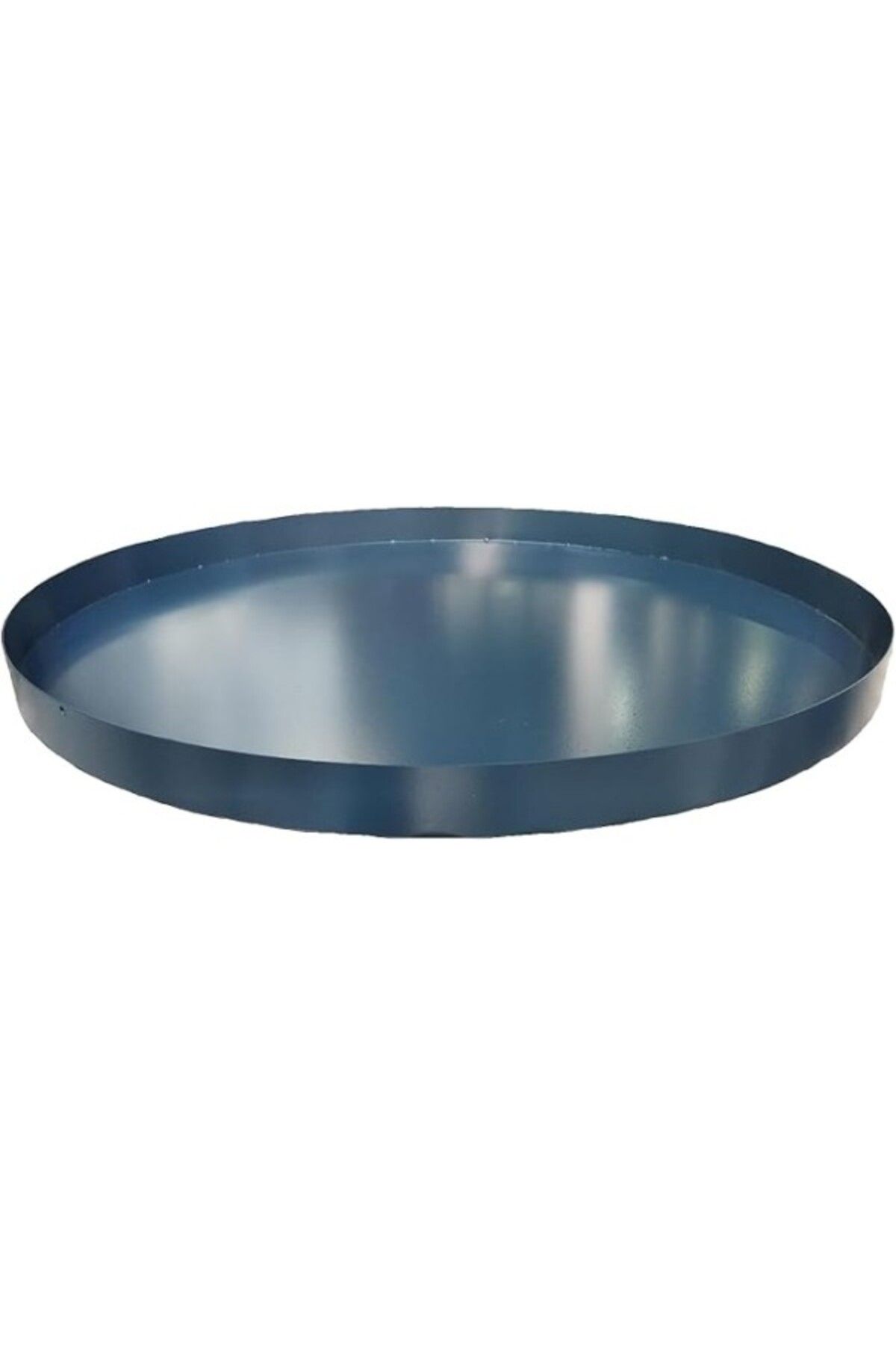 ShopZum Metal Saksı Altlığı İç Dış Saksı Altlığı Dekoratif Saksı Altı Çap 58 Cm Derinlik 3,5 Cm Antrasit