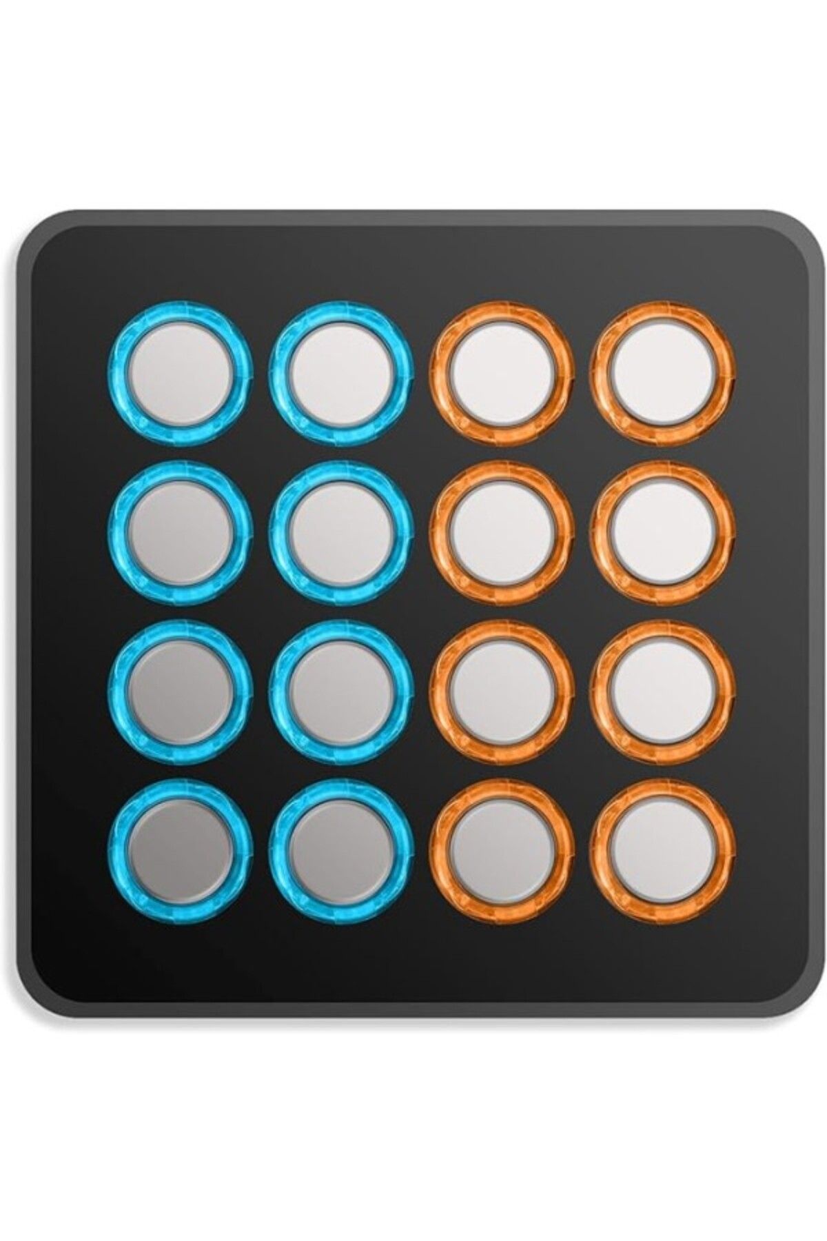ShopZum Dj Techtools Midi Fighter Spectra (Black Silver Limited Edition) | 16 Arcade Knobs Parmakla Davul
