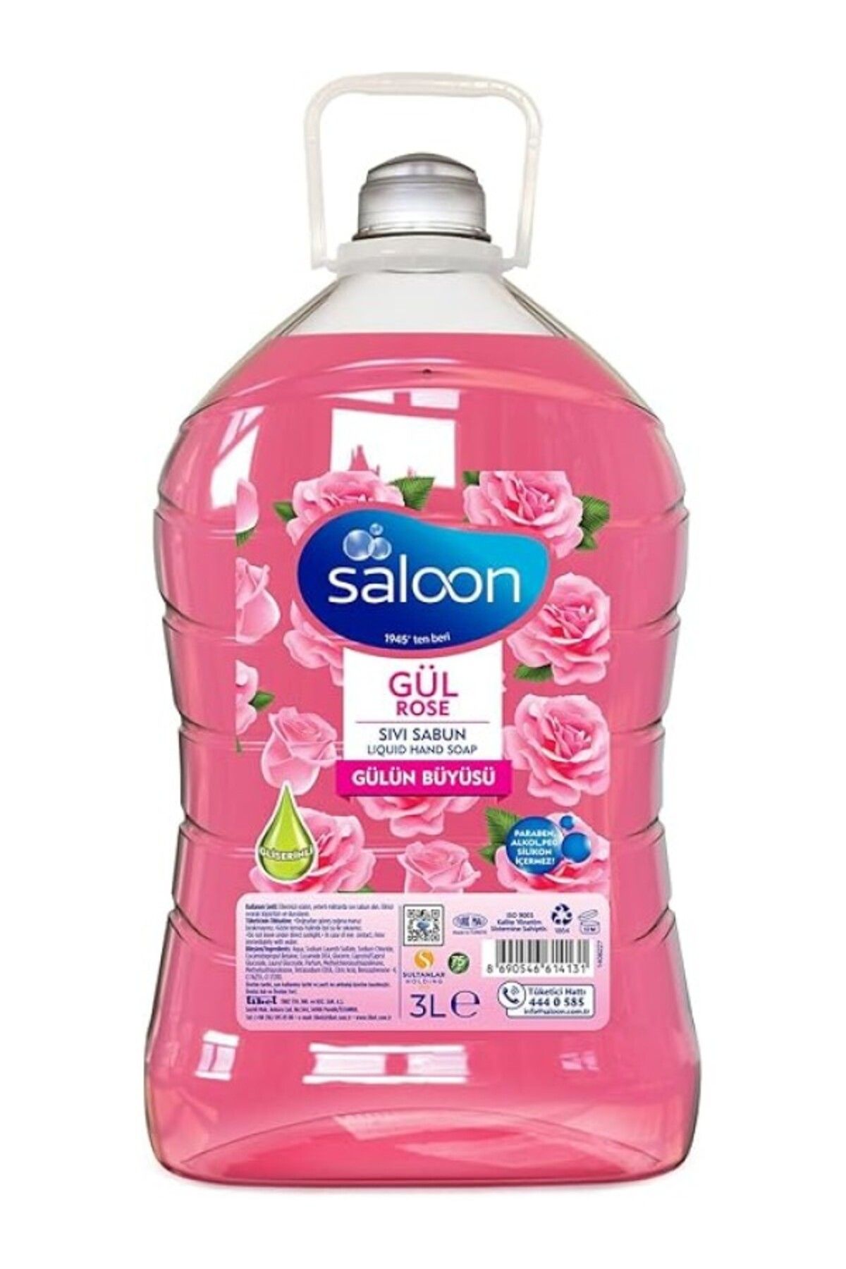 ShopZum Saloon Sivi Sabun Gül 3 L