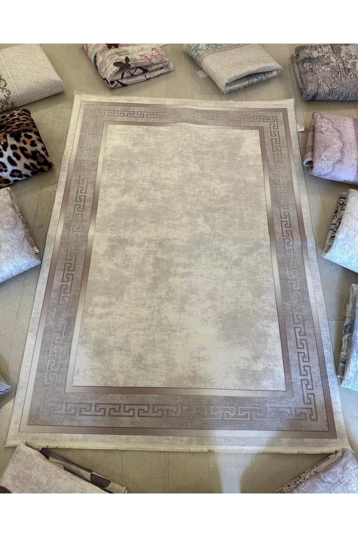 Home Dijital Baskılı Halı Modern Desen Kaymaz Taban Makinede Yıkanabilir Salon Mutfak Halısı