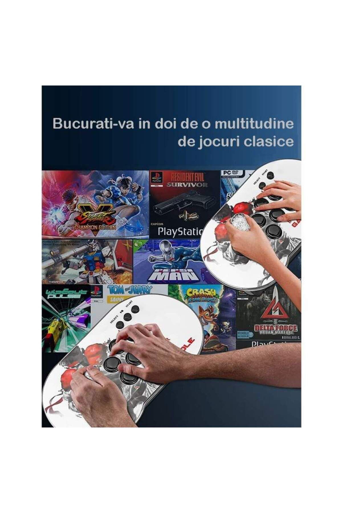 SIKS-Set of 2 x SIKS Game Console, Interconnectable, Classic Games Included, TF Card Compatible 5