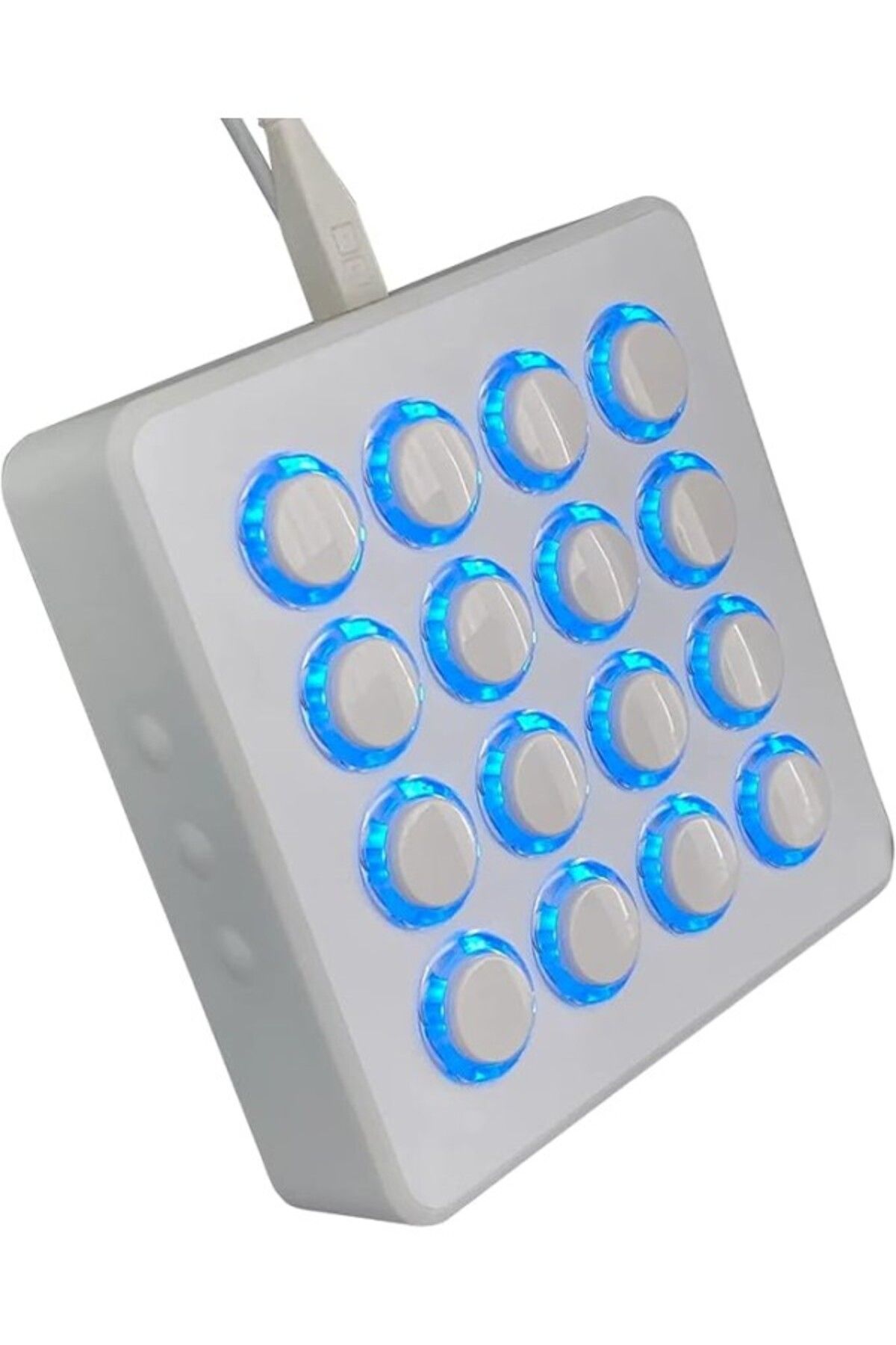 ShopZum Dj Techtools Midi Fighter Spectra (WHİTE) | 16 Arcade Knobs Parmakla Davul Çalma Performansı Için E