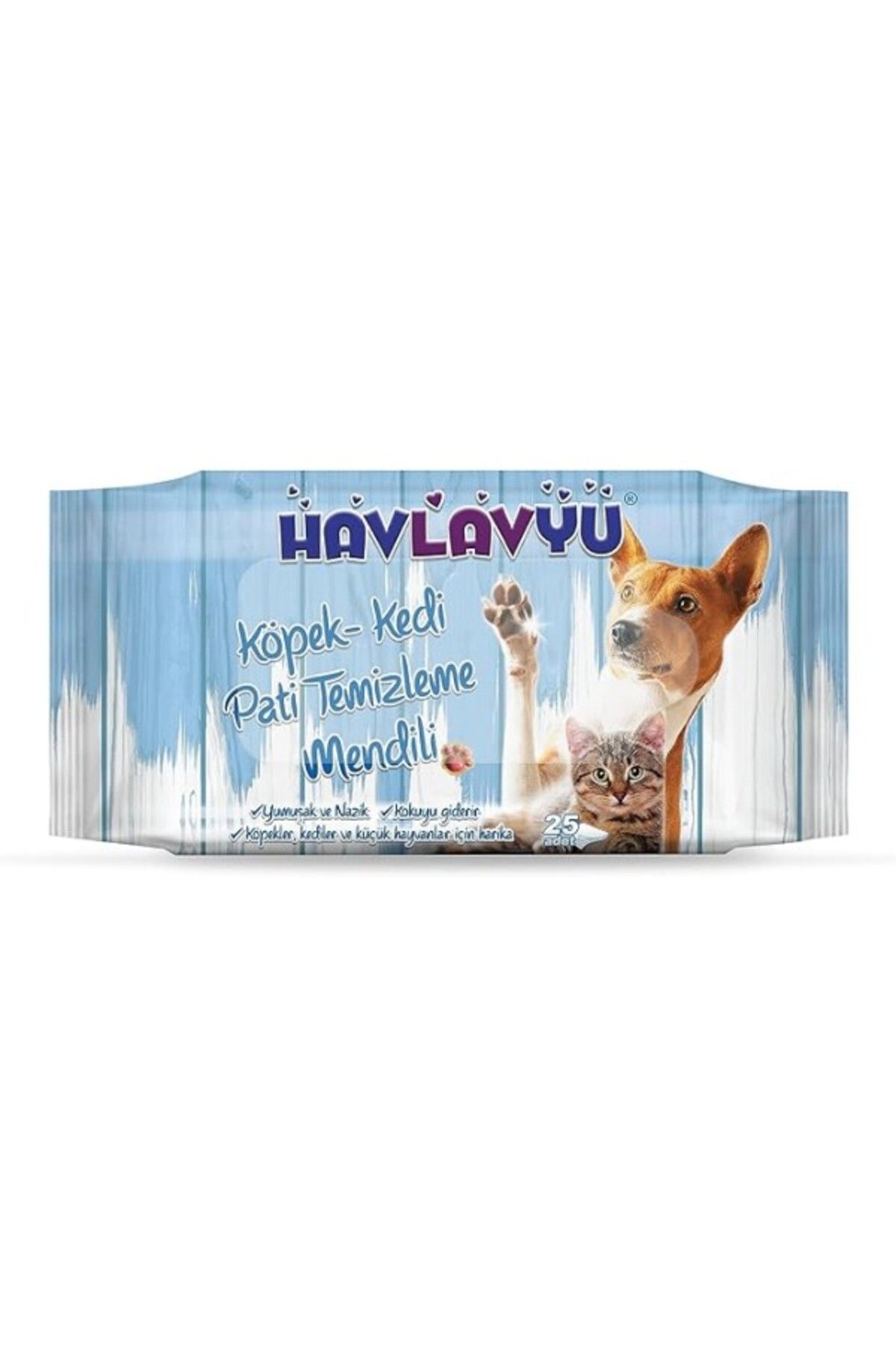ShopZum Hops Havlavyu Kedi Köpek Temizleme Mendili 25&amp;apos;li X 12 Adet- 300 Yaprak