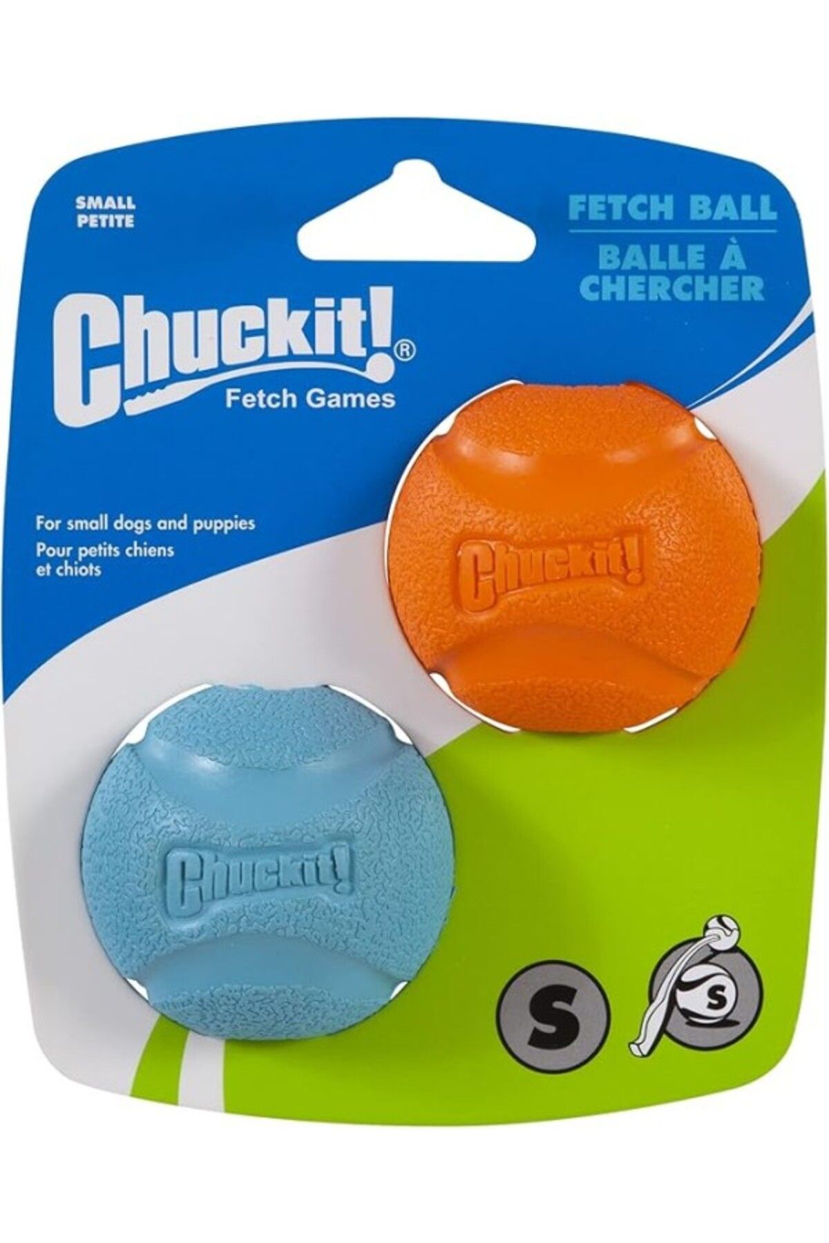 ShopZum Chuckit! Fetch Ball 2&Apos;Li Köpek Oyun Topu (Küçük Boy)