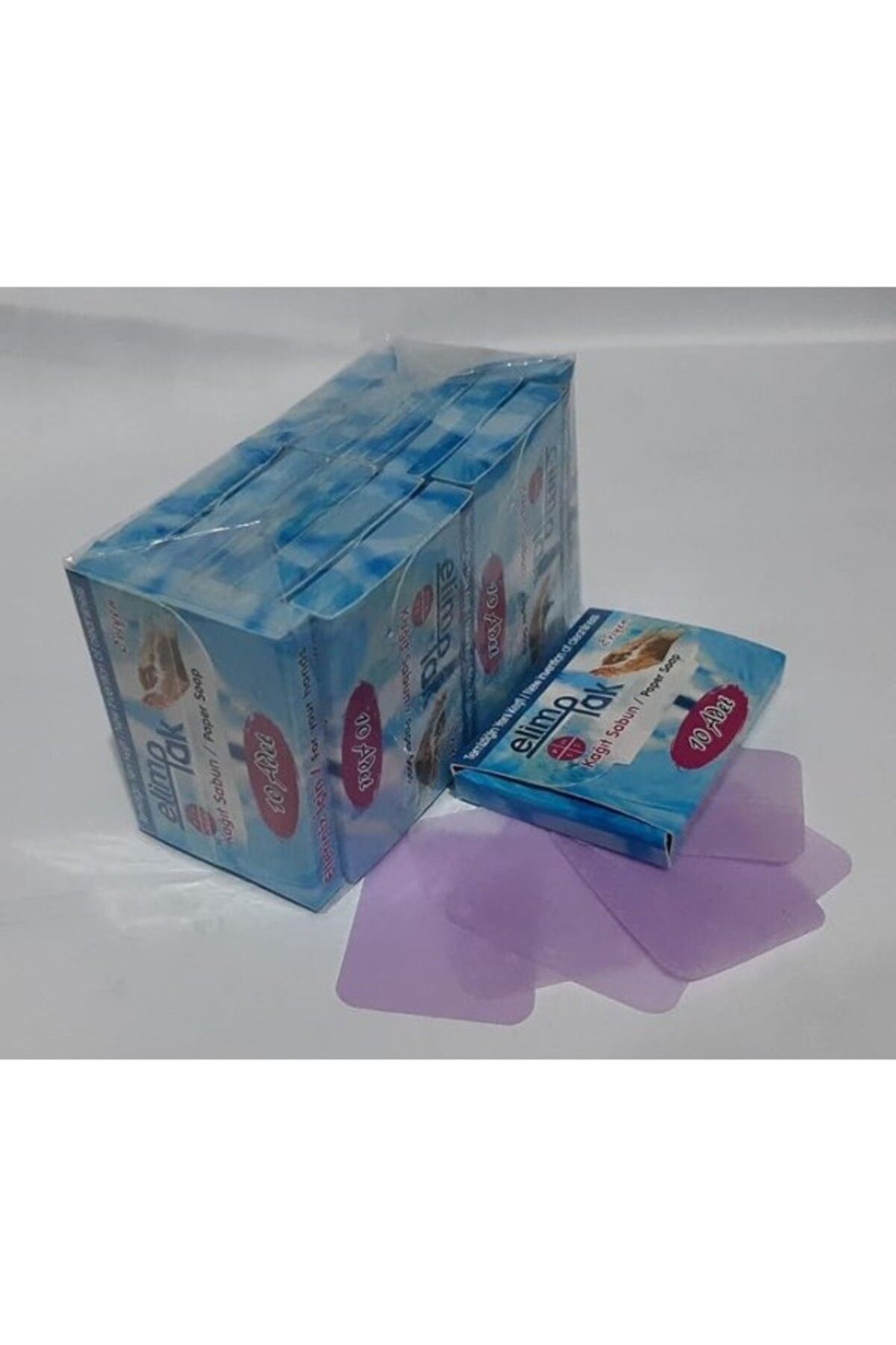 ShopZum Elimpak -çanta, Cep Tipi- 120 Yaprak Eriyen Kağit Sabun 12 Li Ambalaj -(12 * 10) 120 Adet Her B