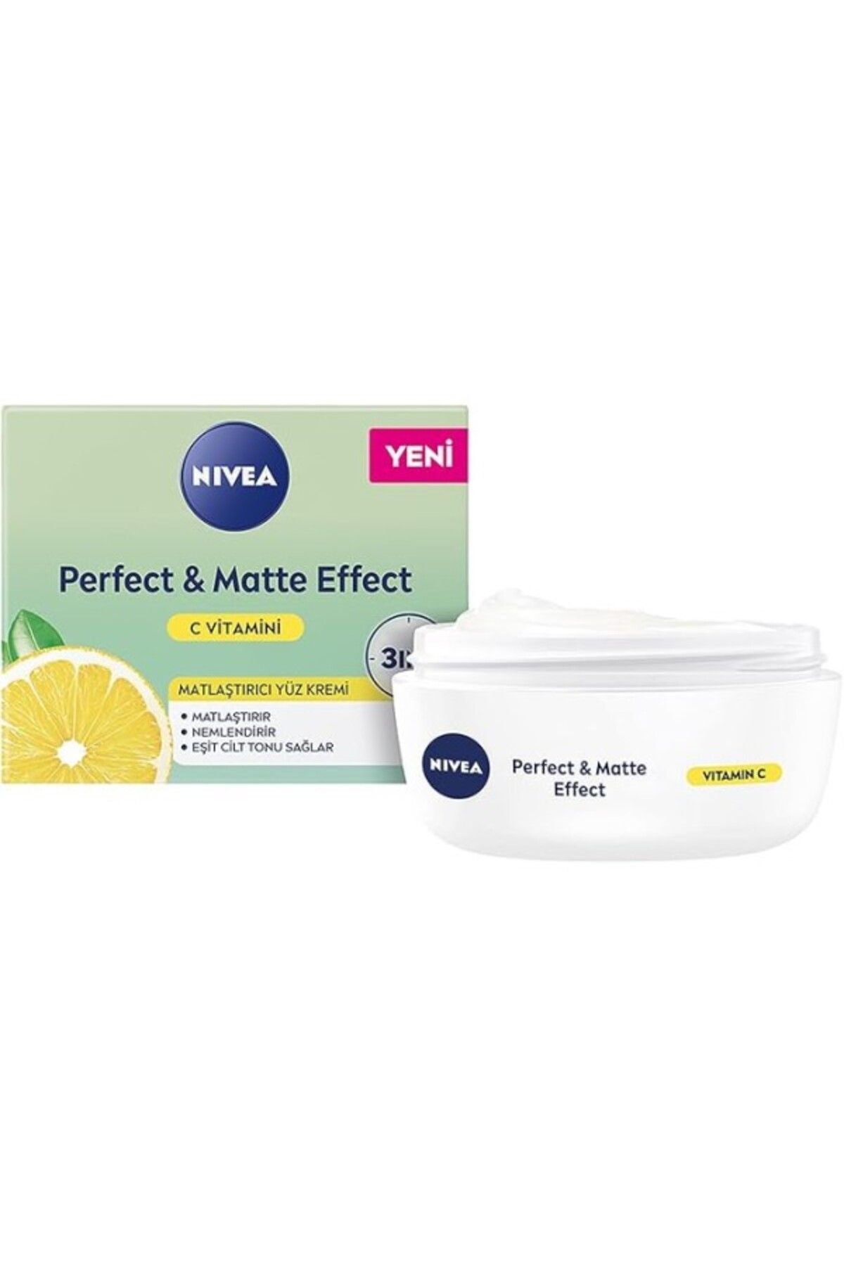 ShopZum Perfect &Amp; Matte Effect C Vitaminli Yüz Bakım Kremi (50 Ml), Matlaştırıcı, Nemlendirici Yüz