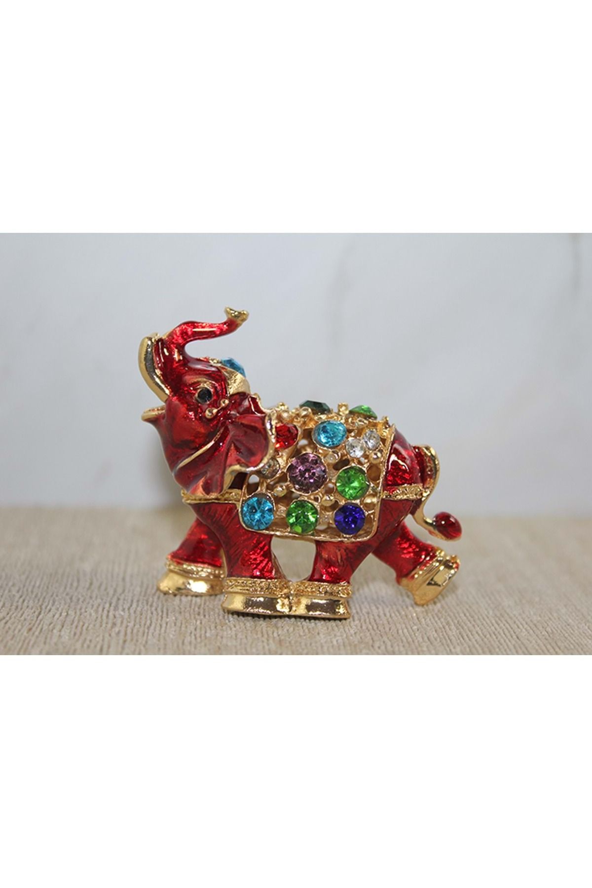 Store Sıvaroskı Taşlı Minik Fil Figür 5-7 Cm