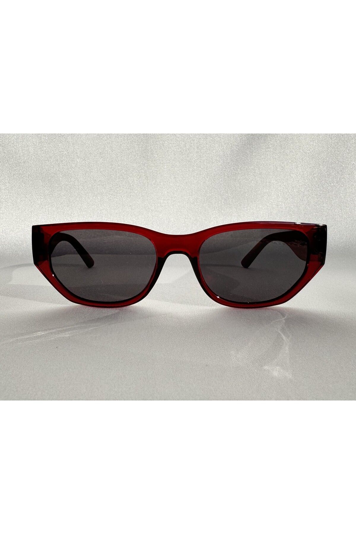MONAL Wave Bordo Güneş Gözlüğü Cateye Model Siyah Cam