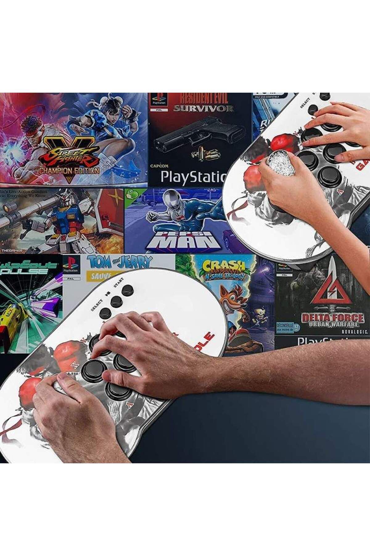 SIKS-Set of 2 x SIKS Game Console, Interconnectable, Classic Games Included, TF Card Compatible 3