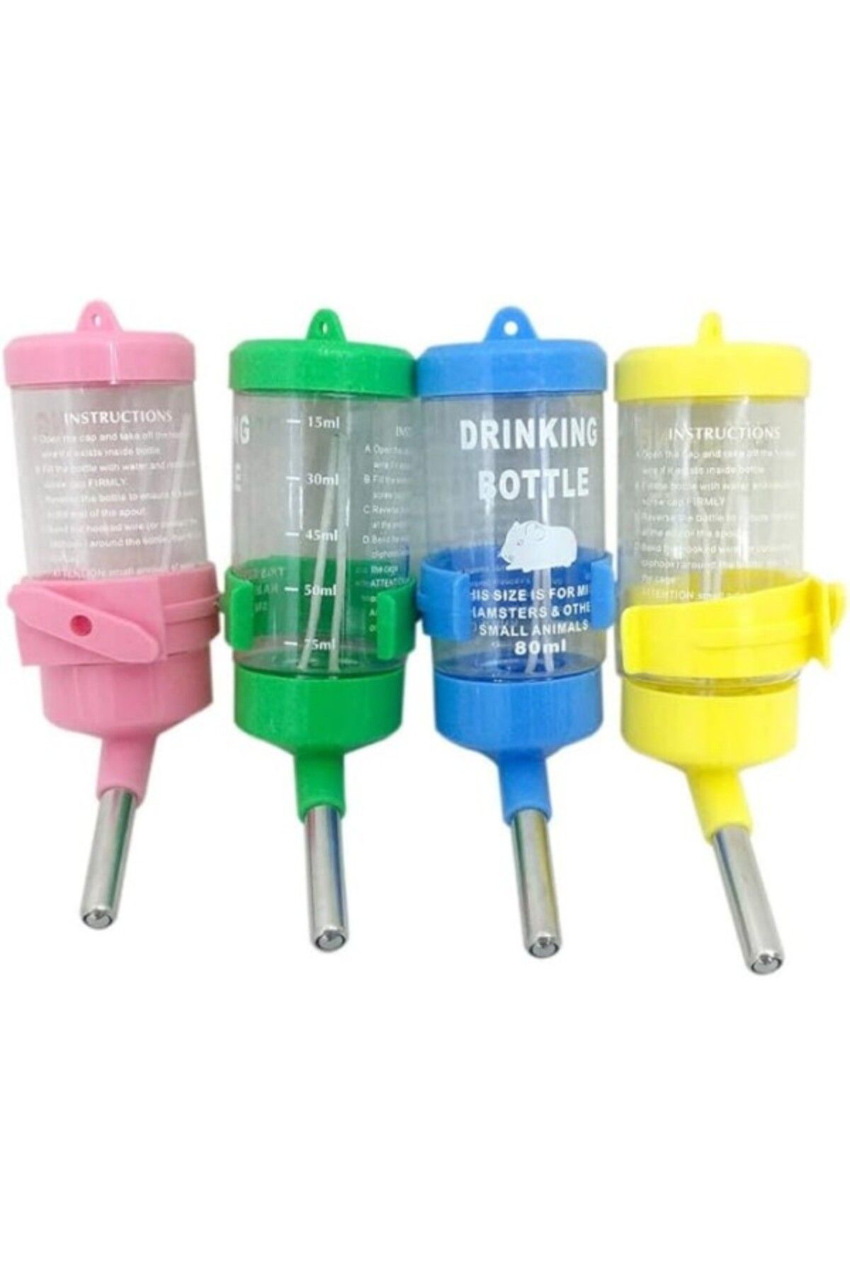 ShopZum Petistera Damlatmayan Hamster Ve Tavşan Suluğu 80 Ml