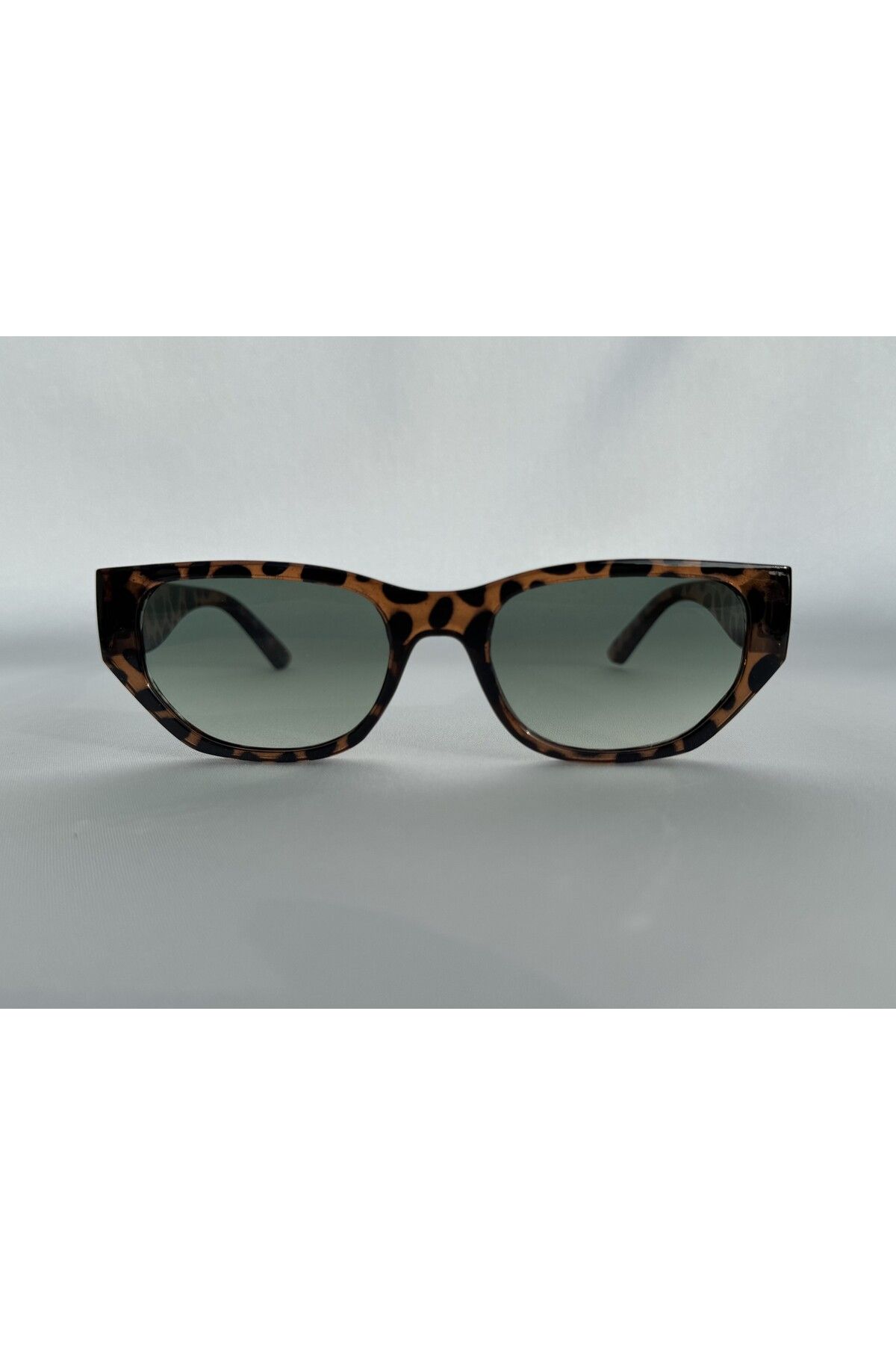 MONAL Wave Leopar Güneş Gözlüğü Cateye Model Yeşil Degrade Cam