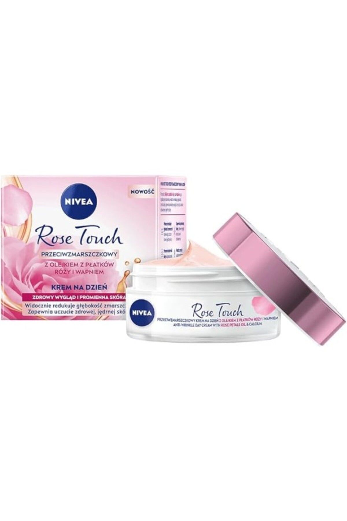 ShopZum Aqua Rose Kırışıklık Karşıtı Gündüz Yüz Bakım Kremi 50Ml, Kalsiyum, İnce Çizgi Görünümü, Sıkı