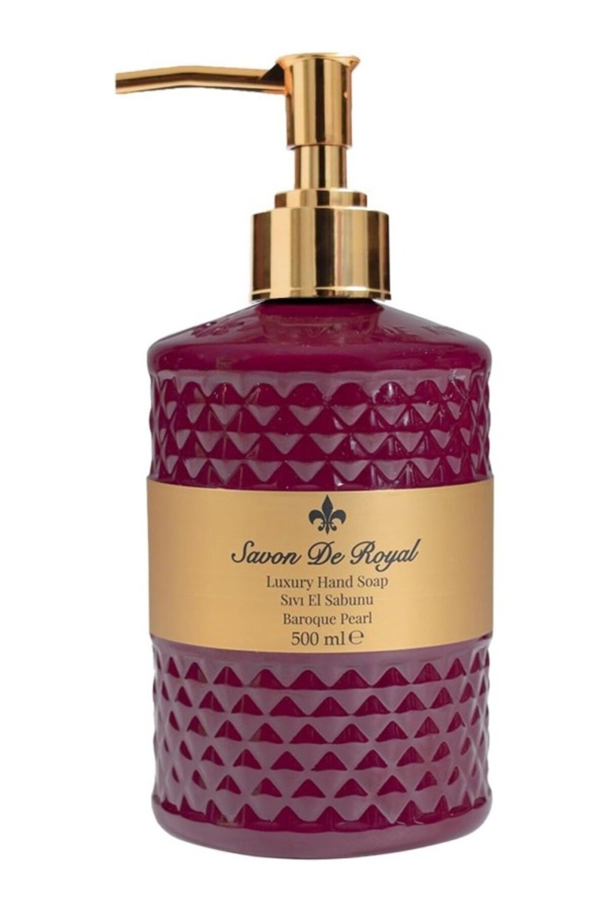 ShopZum Savon De Royal Luxury Vegan Sıvı Sabun Baroque Pearl 500 Ml, Meyvemsi, Yasemin, Vanilya, Sandal
