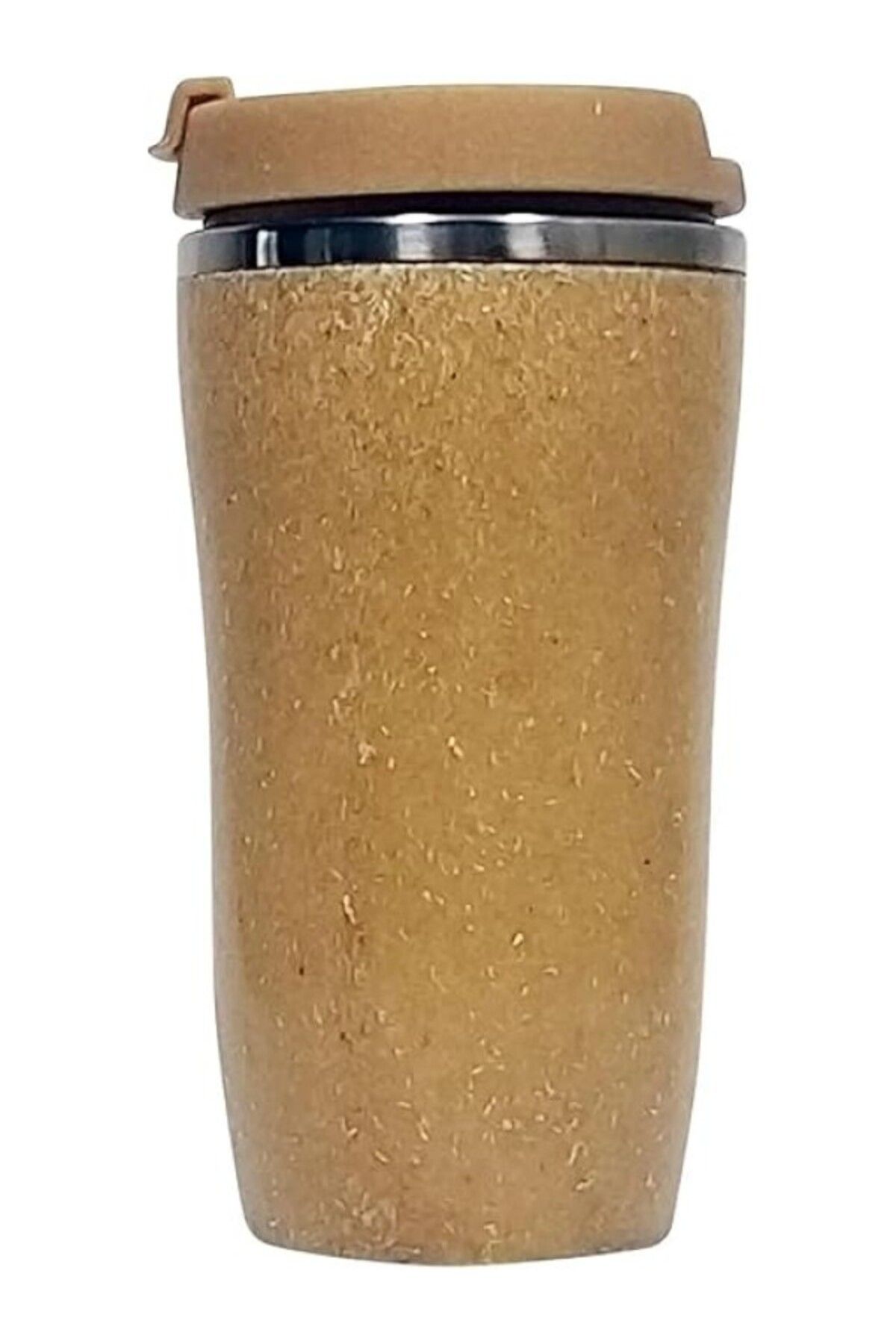 ShopZum Urban Badger Sürdürülebilir Ahşap Dış 304 Paslanmaz Çelik Ecotermos 250Ml, Dayanıklı Kamp