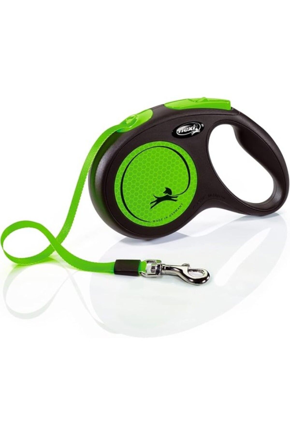 ShopZum Flexi New Neon M Beden Yeşil 5Mt Şerit Tasma