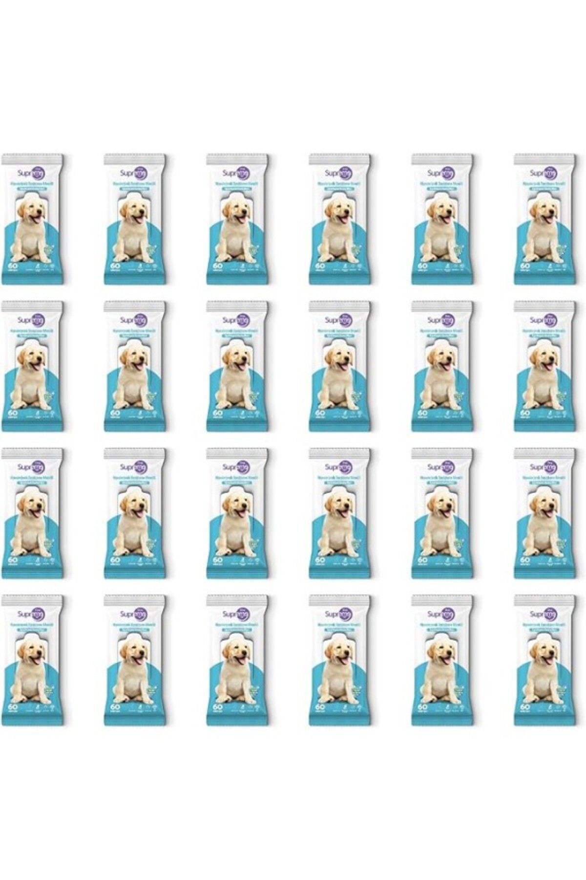 ShopZum Supreme Dog Hipoalerjenik Temizleme Mendili 24Lü