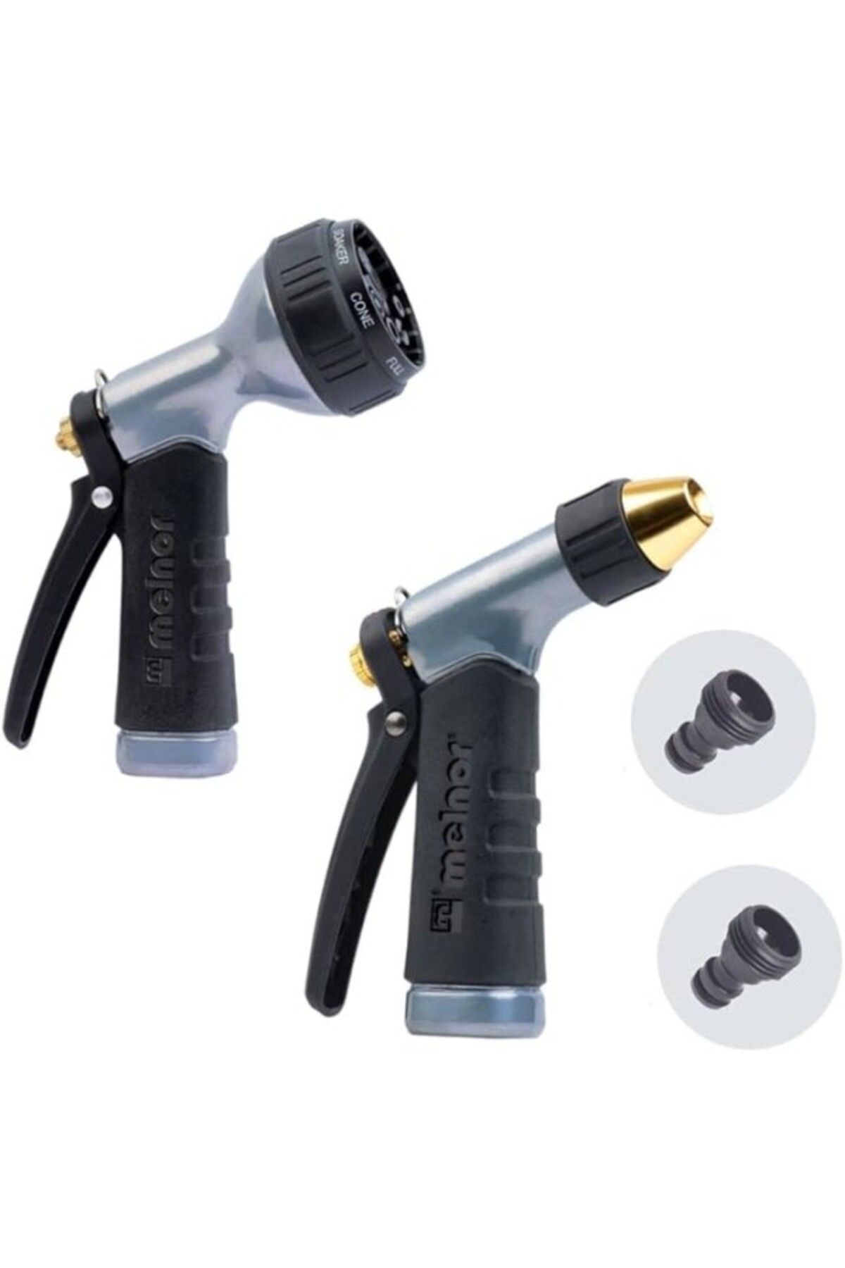 ShopZum Melnor 65091-amz Metal Nozul 2&apos;li Paket 2 Adet Quickconnect Adaptörleri Ile Paketi, 2&apos;li