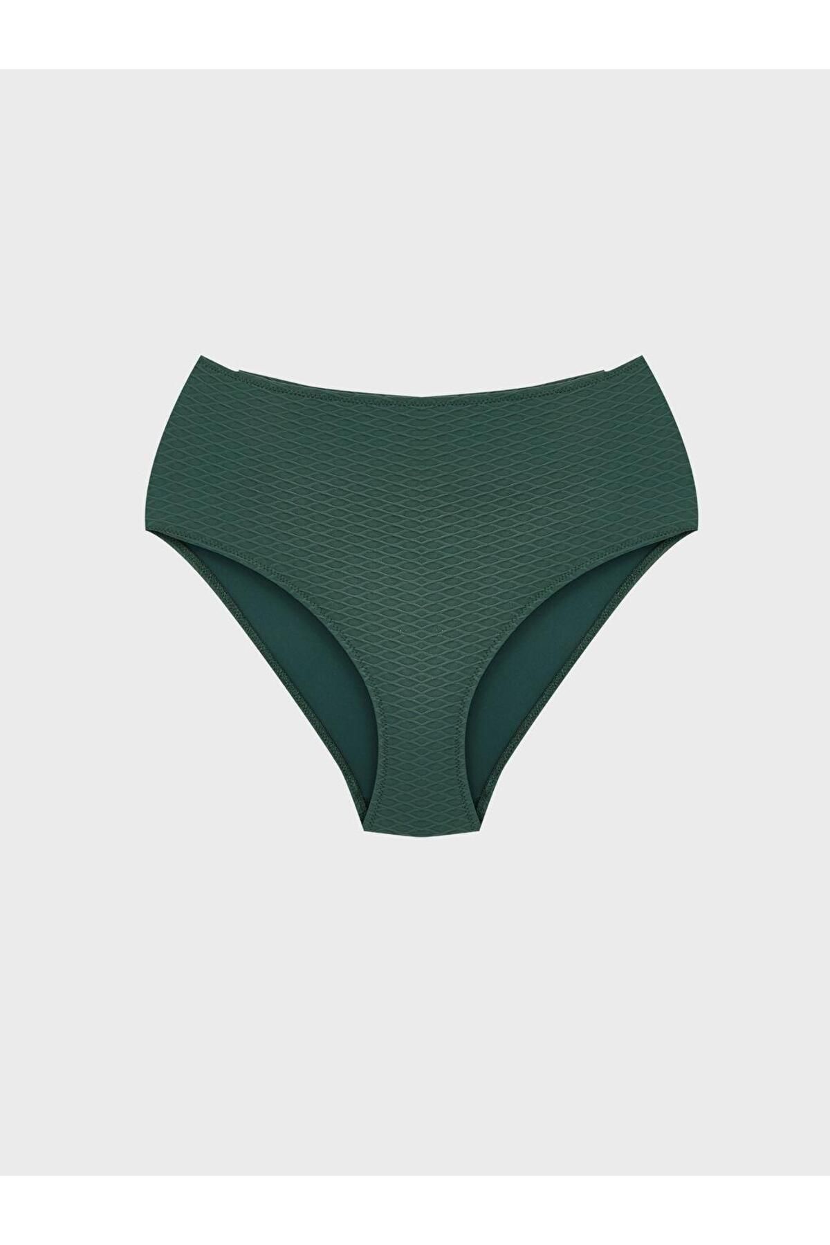 LC Waikiki LCW DREAM Yüksek Bel Kendinden Desenli Kadın Bikini Alt