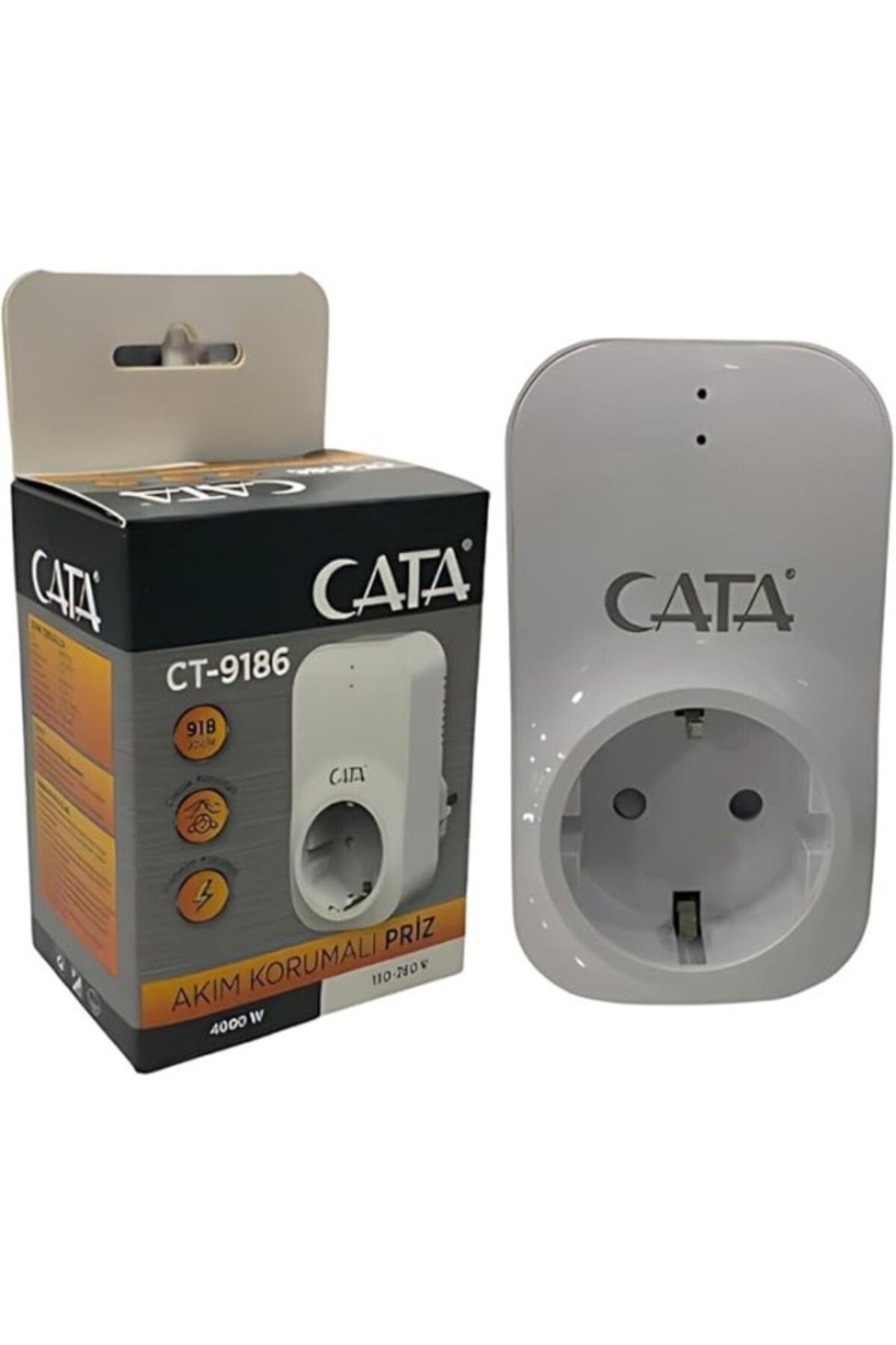 ShopZum Cata Ct-9186 Akim Korumali Priz(918 Joule-4000W)