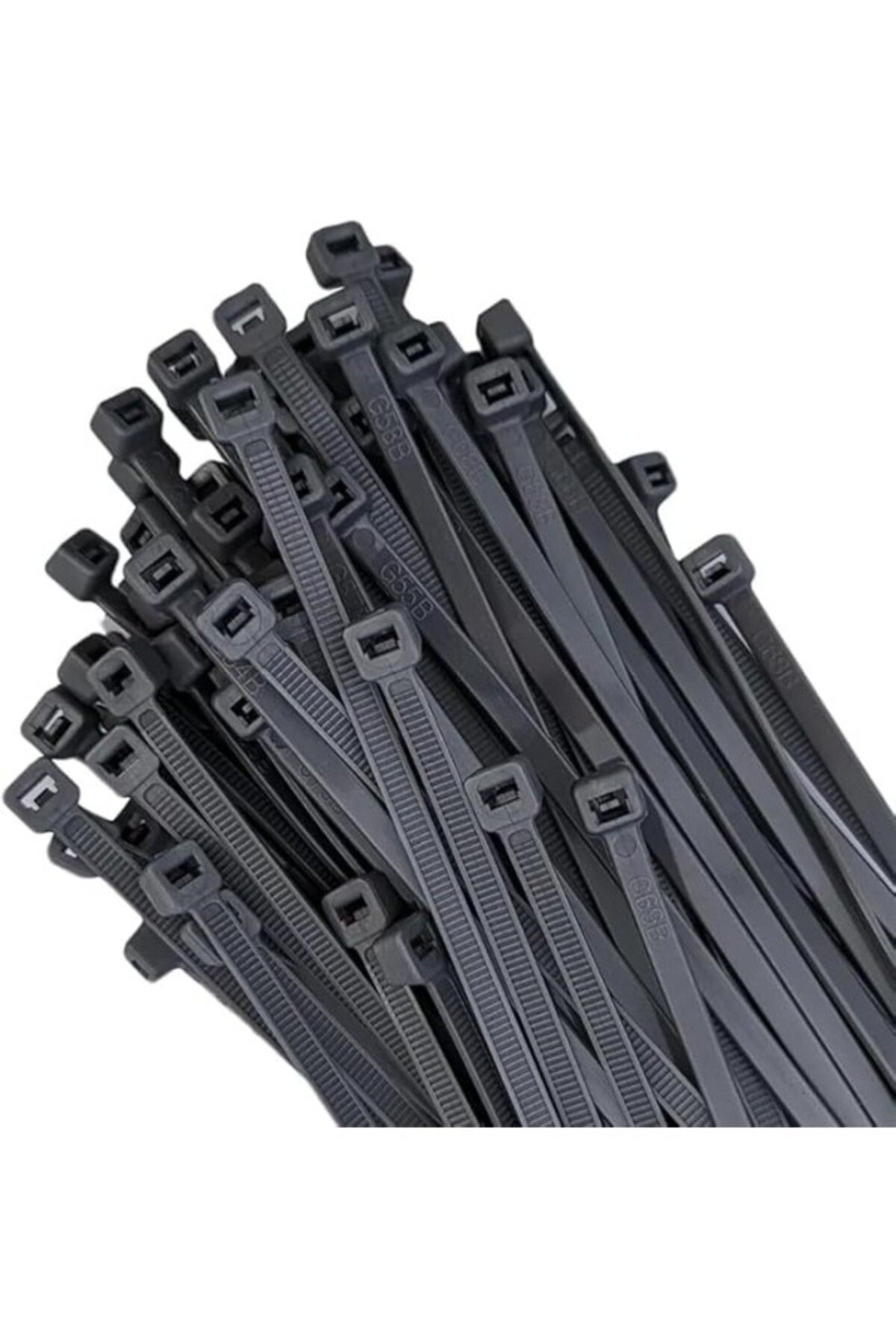 ShopZum 100 Adet Elektrik Kablosu Kablo Bağı Klips Plastik Kelepçesi Cırt Cırt Kelepçe 30 Cm-3.6 Mm (100