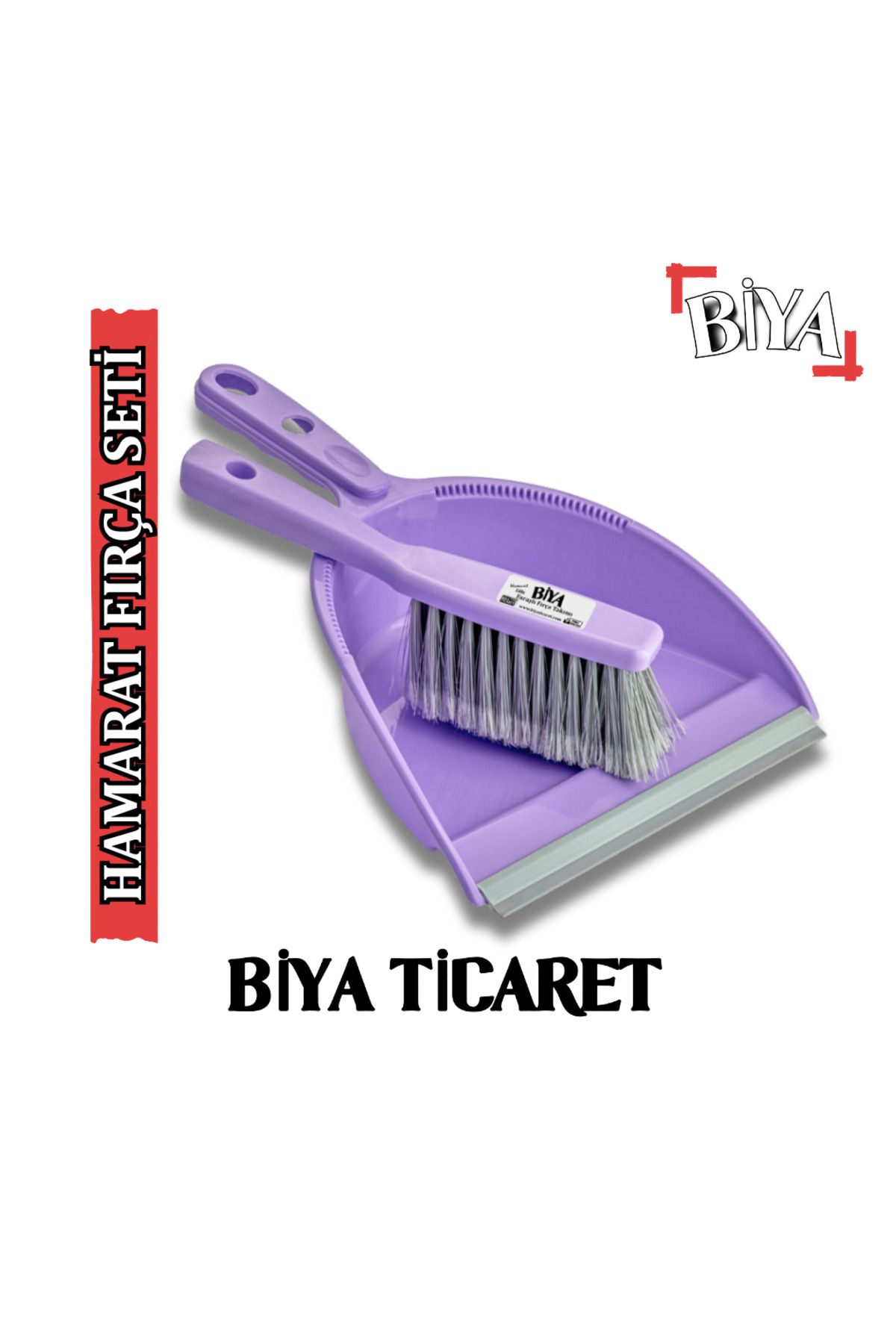 BİYA Hamarat Fırça Takımı - Faraş ve Fırça Seti Mor