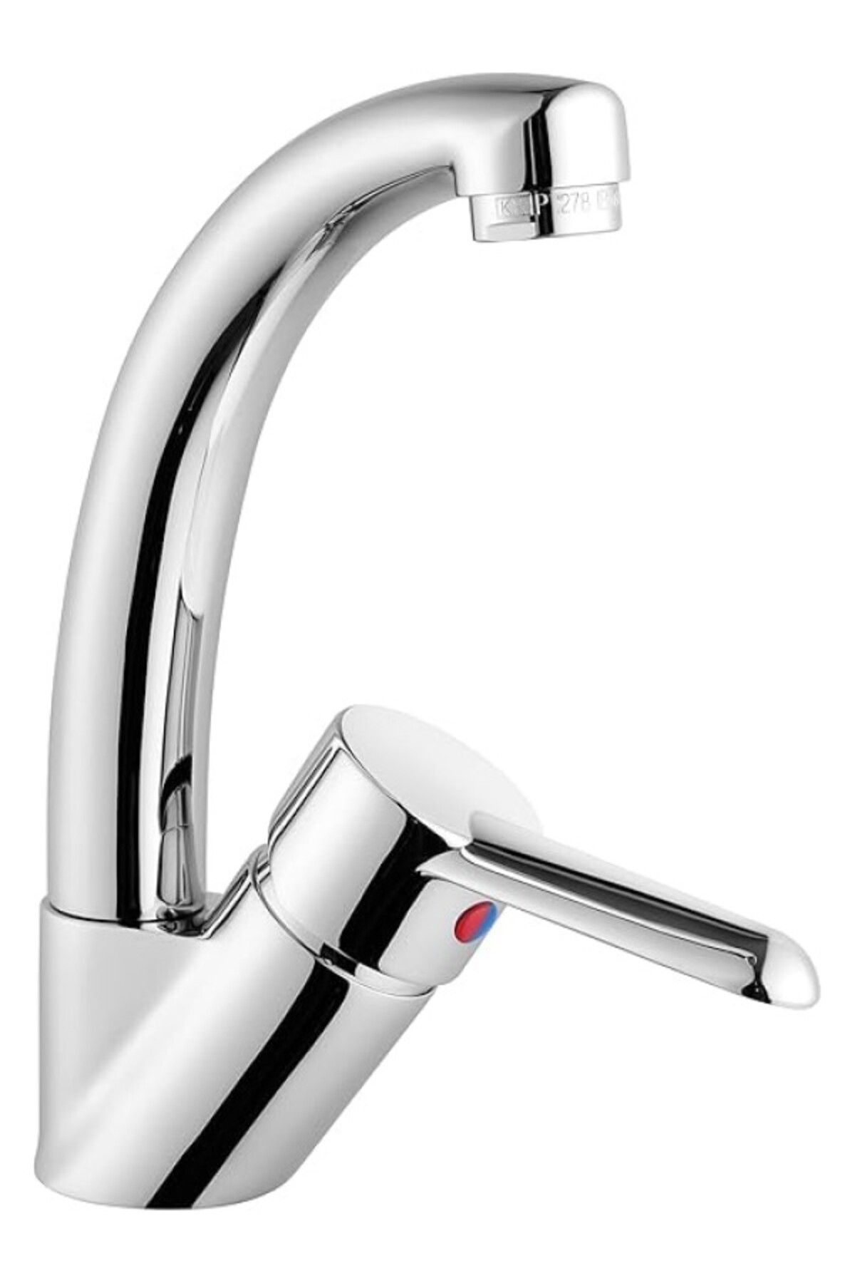 ShopZum Punto Viva A41063 Döner Borulu Lavabo Bataryası, Krom