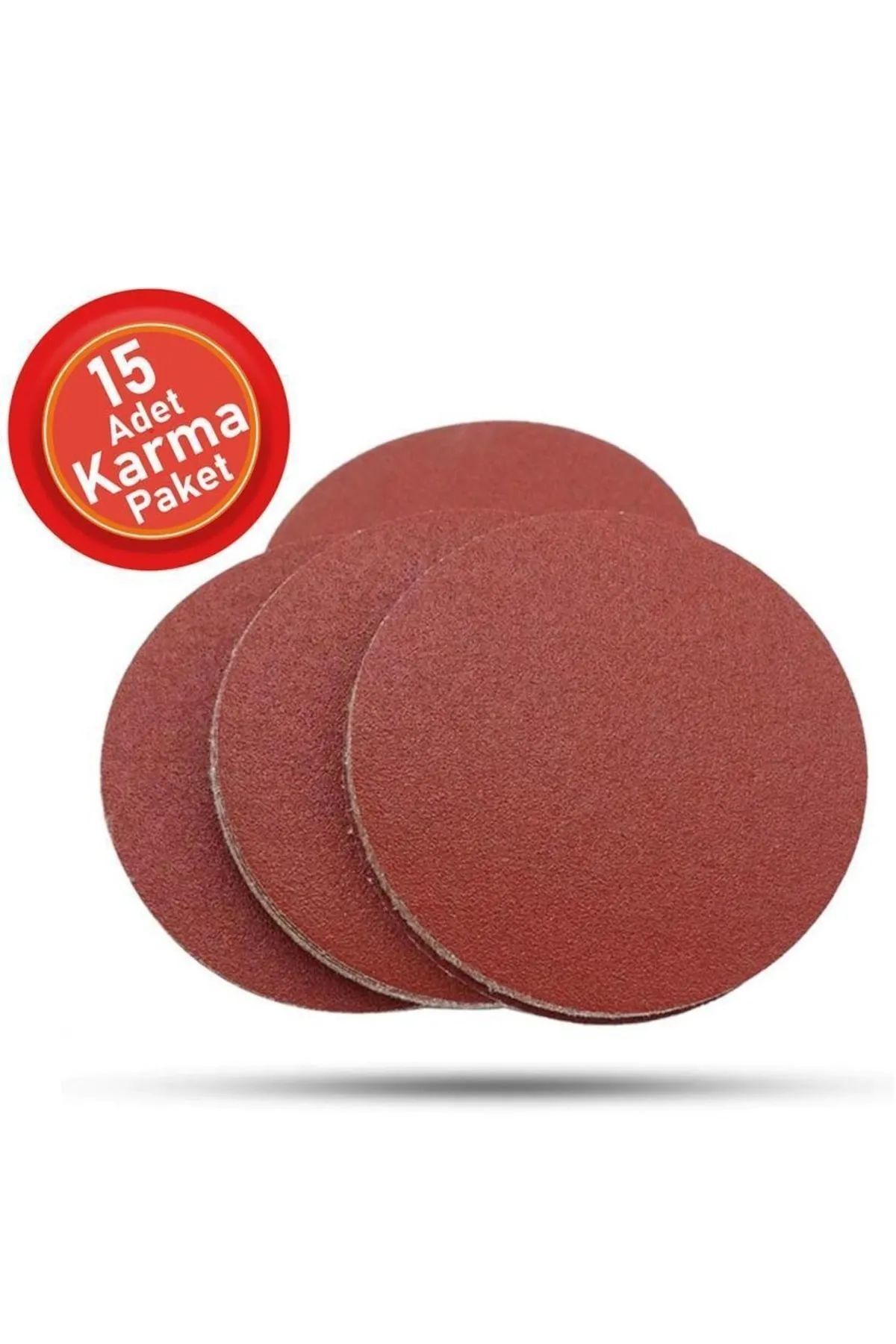 Soft Kare 15 Adet Cırt Zımpara Spiral Avuç Içi Taşlama 115 Mm Karışık Set